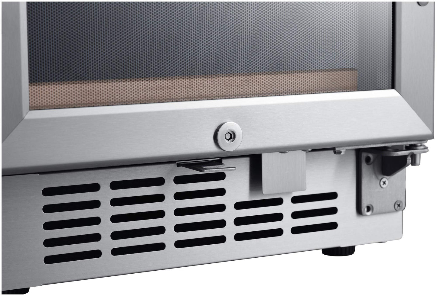 EdgeStar CWR302SZ 15 Inch Wide 25 Bottle Built-In Single Zone Wine Cooler with Reversible Lockable Door and LED Lighting - Stainless Steel