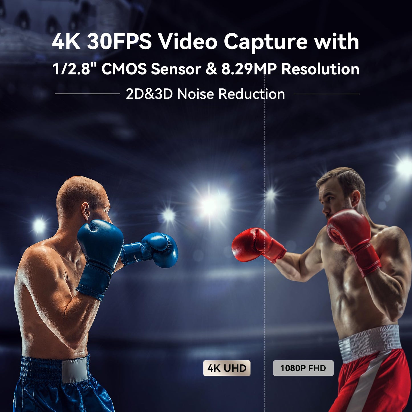 Tenveo 4K 20X NDI PTZ Camera with AI Humanoid & Face Auto-Tracking HDMI/USB3.0/LAN(PoE) (3pcs) and 7’’ LCD Quad-Screen NDI PTZ Joystick Controller and 8 Port PoE Switch Bundle/Kit for Live Production
