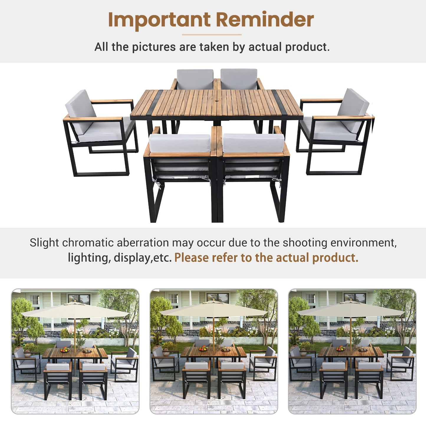 Outdoor Patio Sofa Set 4-Piece with Cushions, Woven Rope Design Seating, Acacia Wood & Steel Frame, Water-Resistant Fabric, 3-Seat Couch, Chairs & Dual-Layer Coffee Table for Garden Balcony, Grey