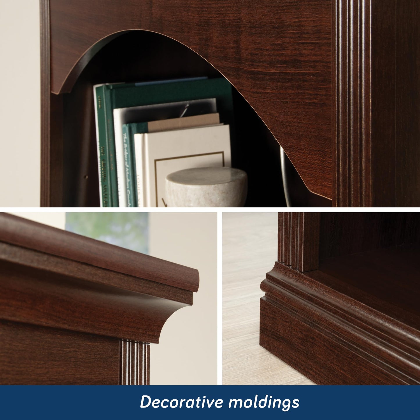Sauder Miscellaneous Storage Bookcase, Select Cherry Finish