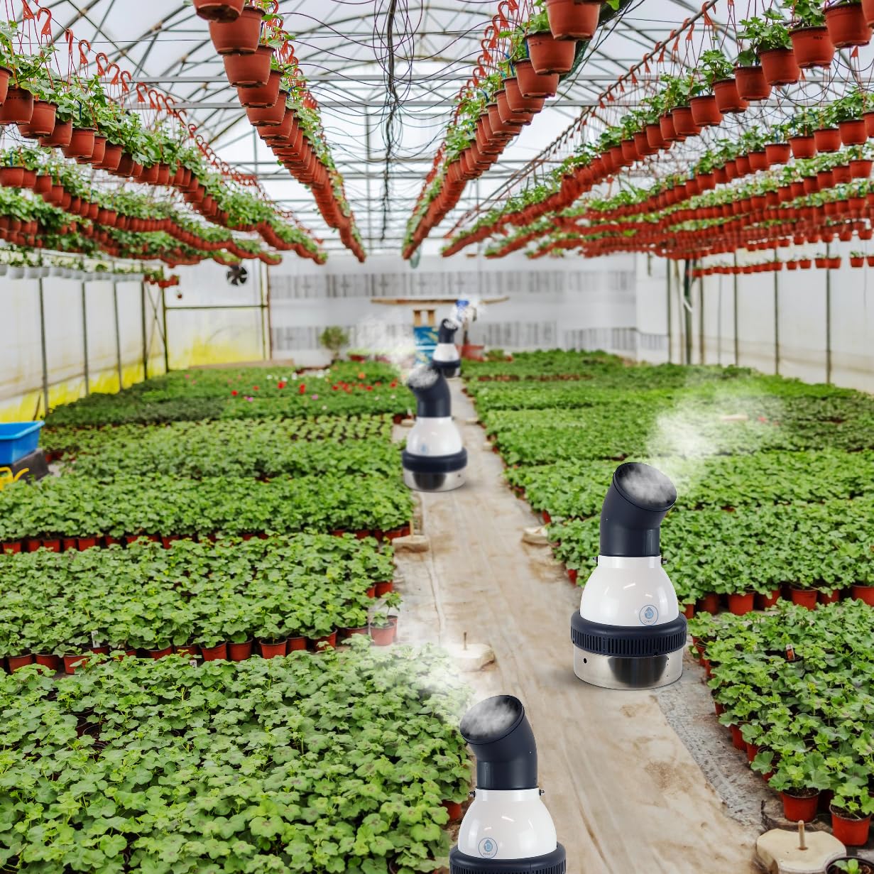 DropAir Humidifier Multdirectional Quiet Greenhouses Indoor Gardens