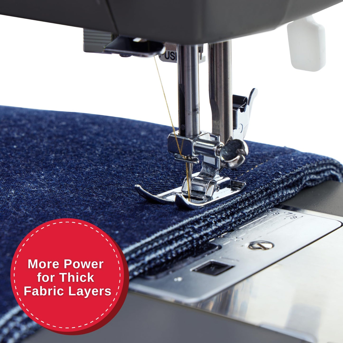 SINGER® Heavy Duty 4411 (Grey) High Speed Sewing Machine + Accessories | 11 Built-In Stitches Deliver 69 Stitch Applications | 50% More Power, 1100 Stitches/Min | Metal Frame, 4-Step Buttonhole