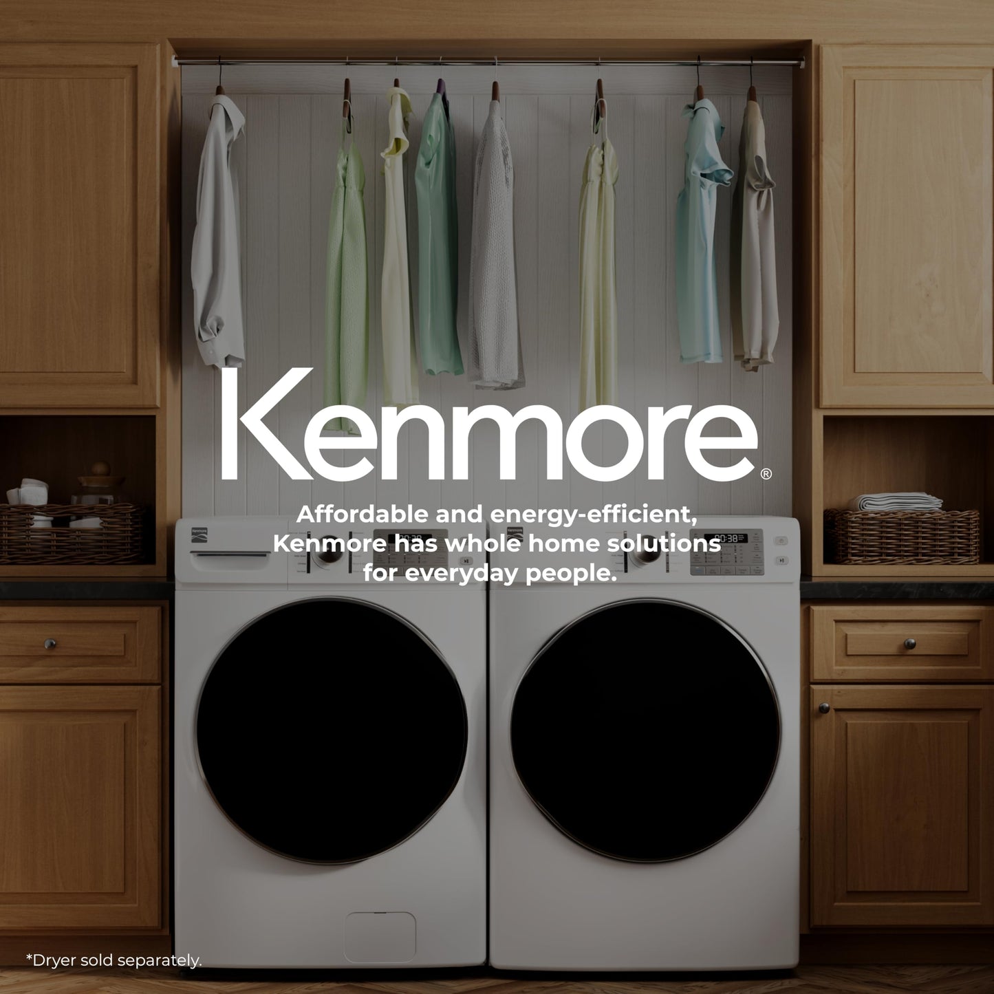 Kenmore 4.5 cu. ft. Front Load Washer with Stain Removing Steam Treatment - Reduce Laundry Time with Accela Wash - LED - ENERGY STAR Certified - White