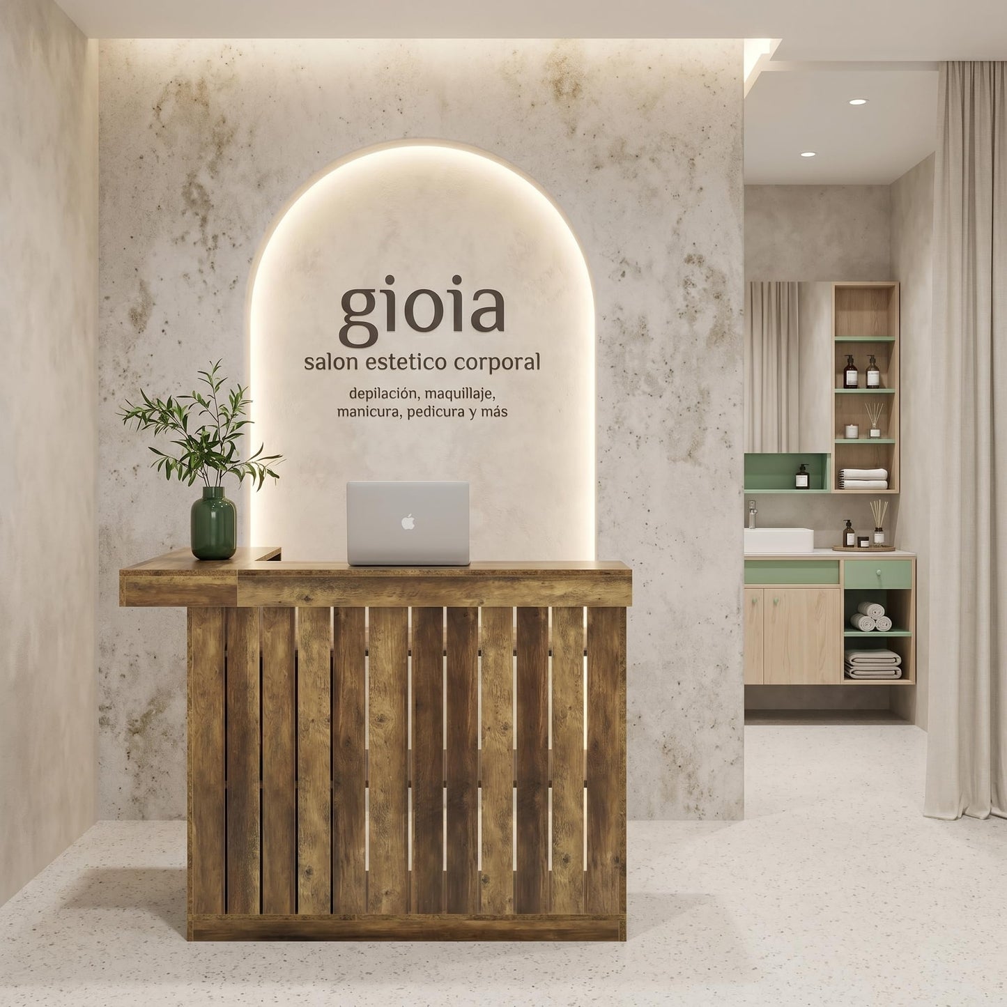 Tribesigns Reception Desk with Counter, 51" Wooden Front Desk with Storage, L Shaped Retail Counter Cashier Table Hostess Stand for Checkout, Barber, Beauty Salon, Cafe, Restaurant,Home Office