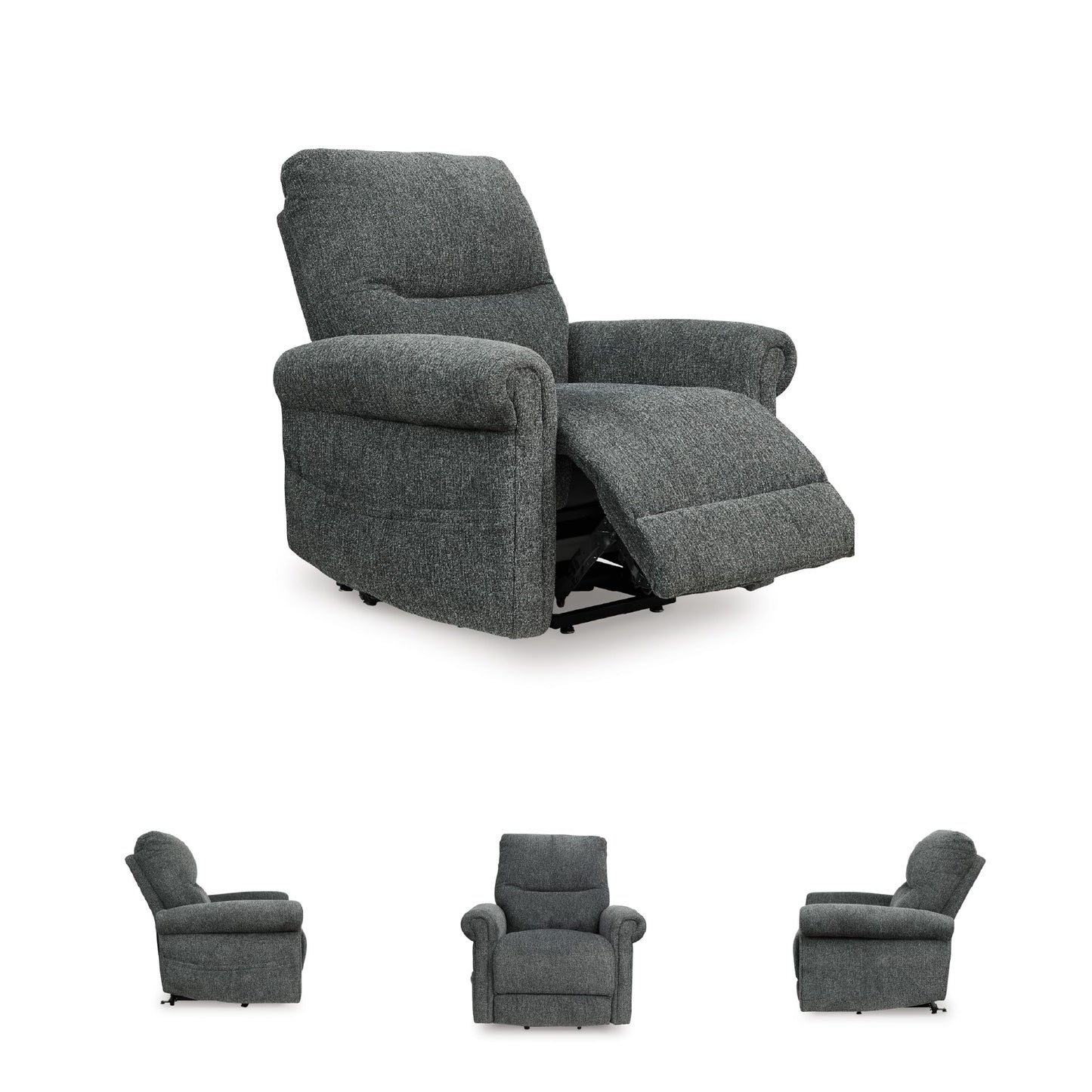 Signature Design by Ashley Aureta Recliner Chair, Power Lift with Heat and Massage, Easy‑Clean Next‑Gen Nuvella Upholstery, One‑Touch Control for Living Room Comfort