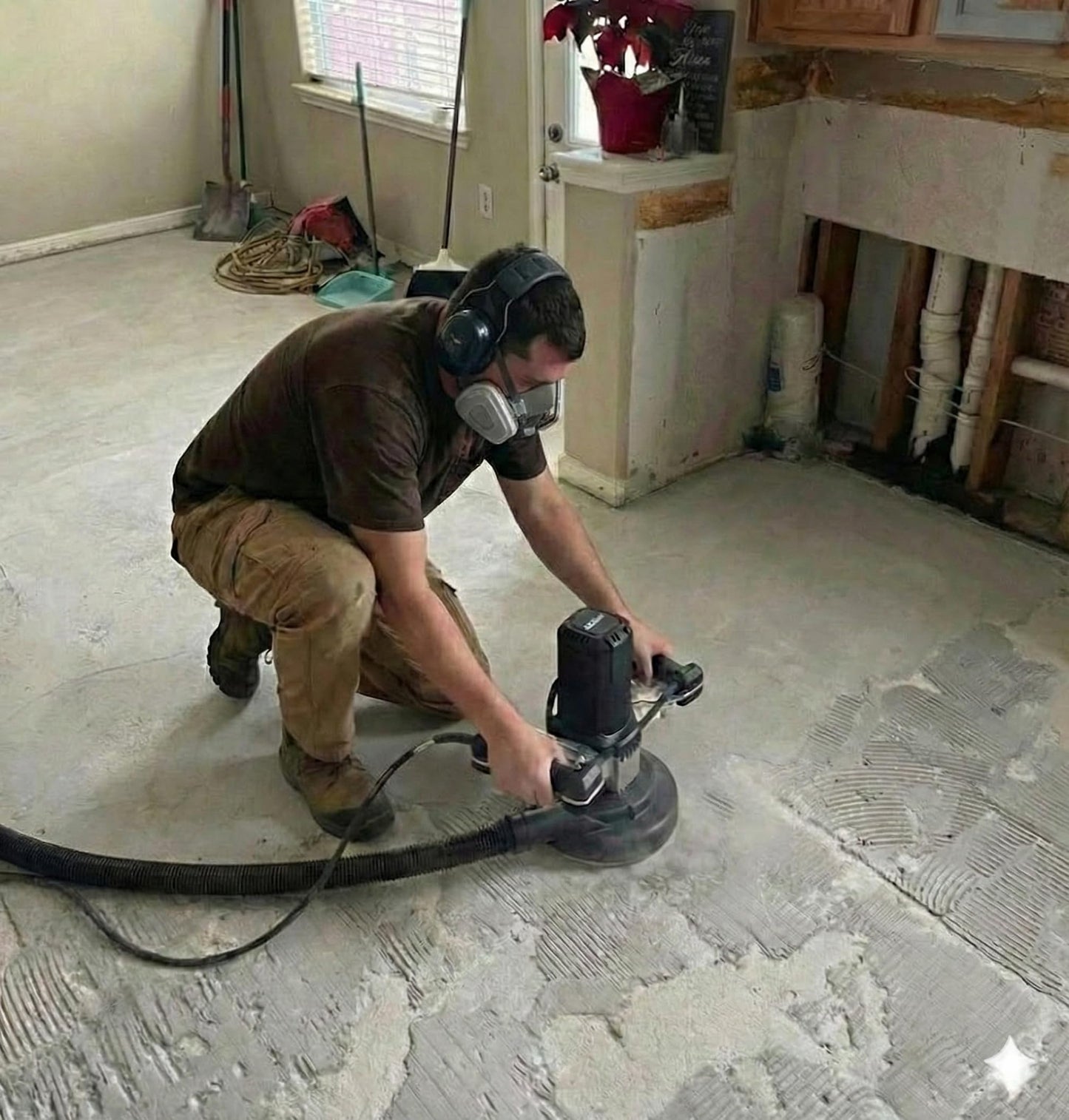 ROUTECH 7" Concrete Grinder, 2000W 120V 60Hz, Model RT-MD180