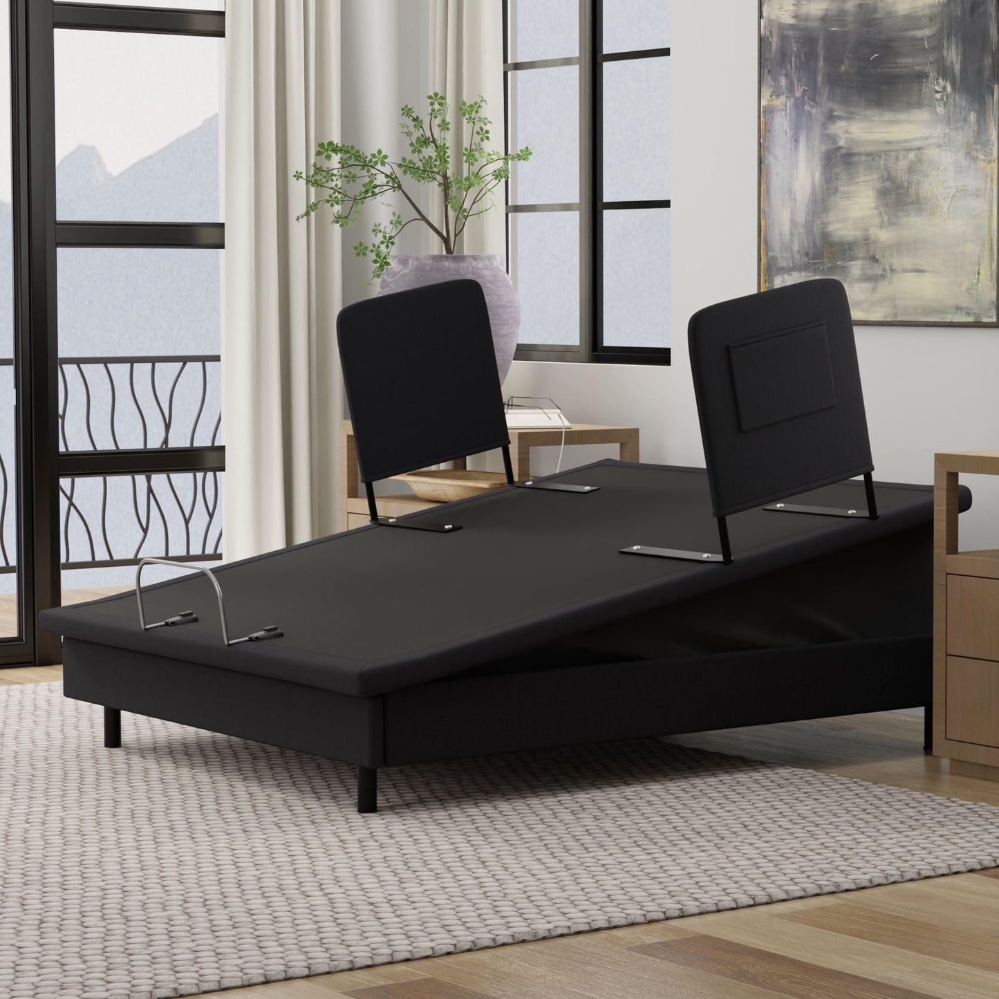 Hi Low Medical Adjustable Bed, Massaging with Voice Command (Queen)