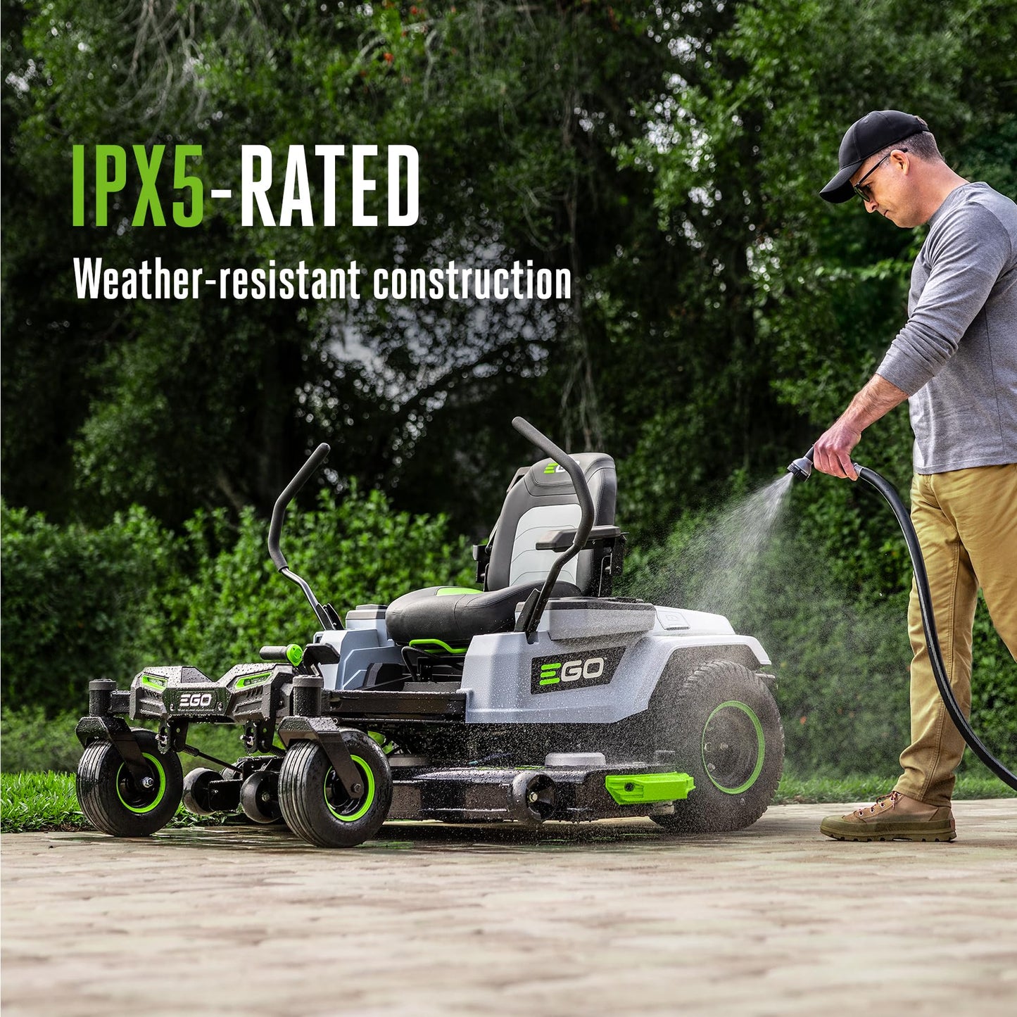 EGO POWER+ Z6 Zero Turn Riding Lawn Mower, 52" Deck, Includes (6) 56V 10.0Ah Batteries and 880W Charger - ZT5216L
