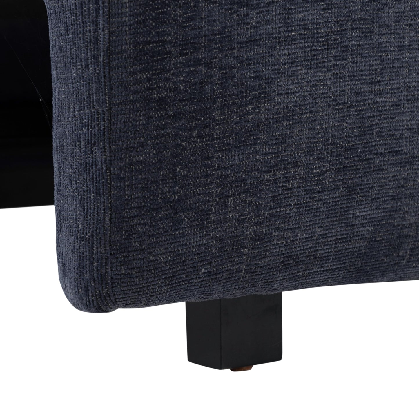 Serta Glendale 90.2" Queen Size Wall-Hugging Convertible Sofa, Dreamcoil Comfort, Chenille Fabric, Navy