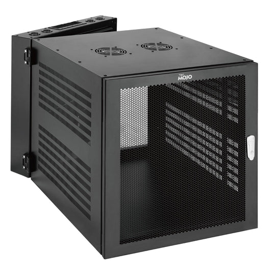Tecmojo Enterprise-Grade 12U Swing-Out Wall Mount Network Cabinet,27.6inch Depth Server Cabinet, Load Bearing 331lbs (150 kg), Mesh Door, 12U Rack for 19in Computer/AV/Data/IT Equipment