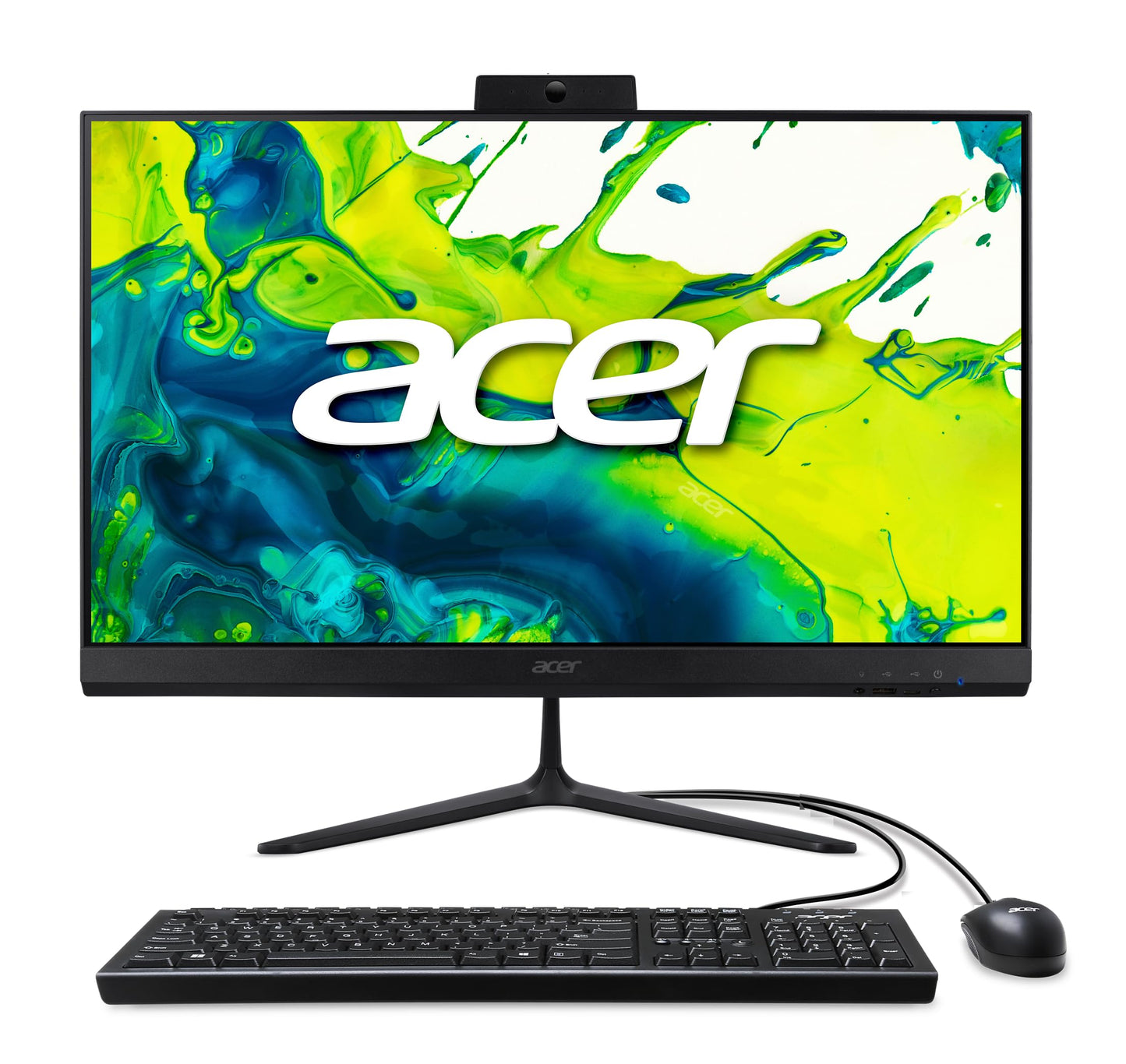 acer Aspire C24 AIO Desktop | 23.8" Full HD IPS 120Hz Display | AMD Ryzen 5 7430U Hexa-Core Processor | AMD Radeon Graphics | 16GB DDR4 | 512GB SSD | Wi-Fi 6E | USB Keyboard & Mouse | C24-2G-UR15