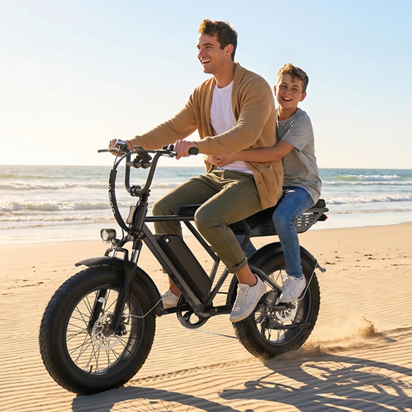 Jasion RetroVolt Electric Bike for Adults, [2000W Peak Motor & 30 MPH & 70-Miles], 48V 13AH Removable Battery, Hydraulic Brakes E Bike, 20'' X 4'' Fat Tire Electric Dirt Bike for Beach,Road