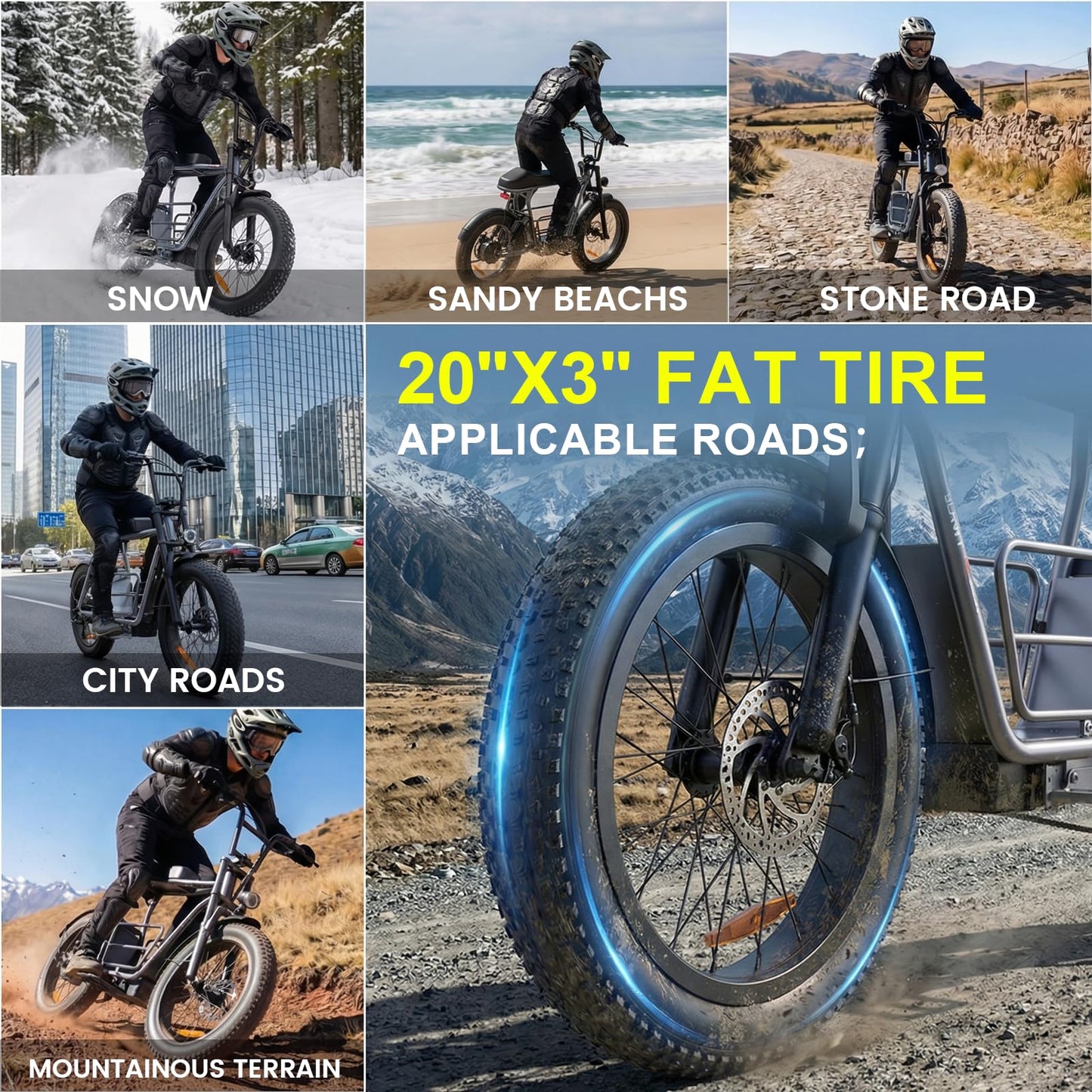 Caroma Electric Scooter with Seat for Adults, 1000W Peak Motor, 25Miles Range & 20Mph, Multiple Suspension, Electric Motorcycle Mini Bike with Basket for Pet s& Cargo, UL 2272 Certified