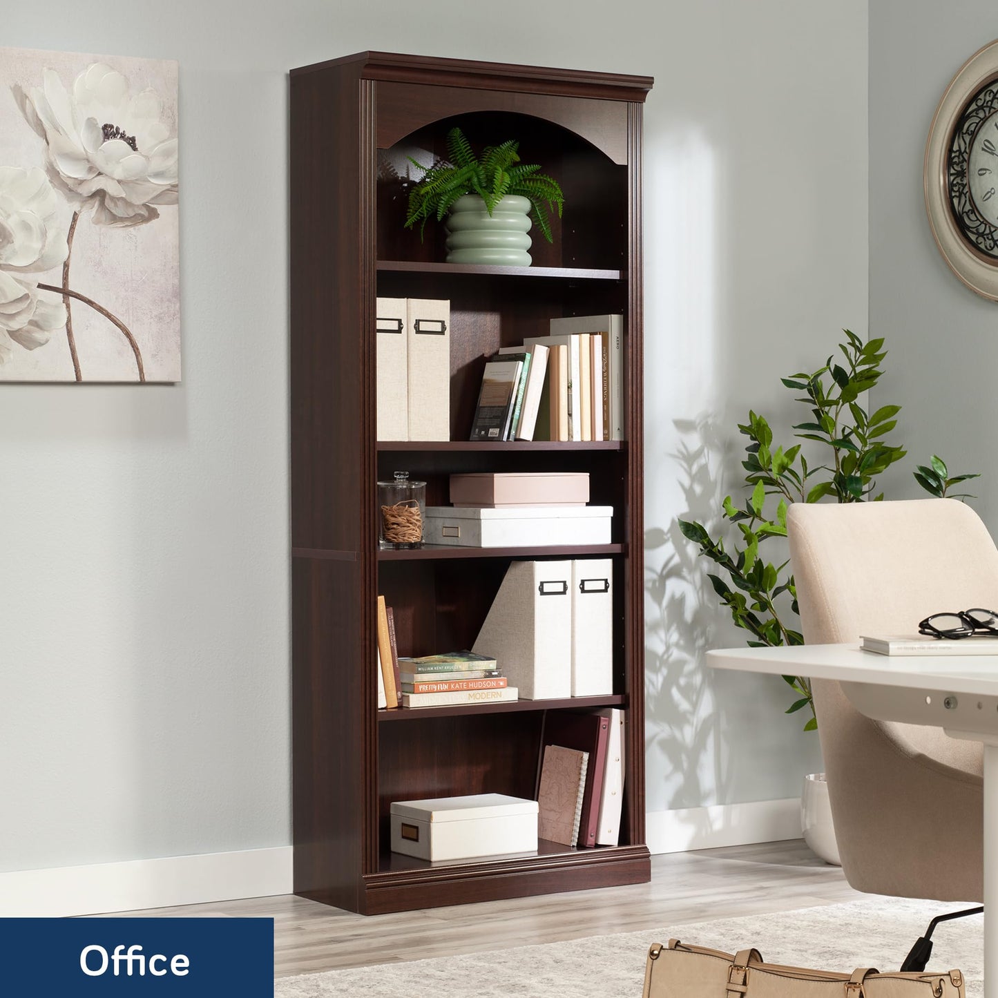 Sauder Miscellaneous Storage Bookcase, Select Cherry Finish