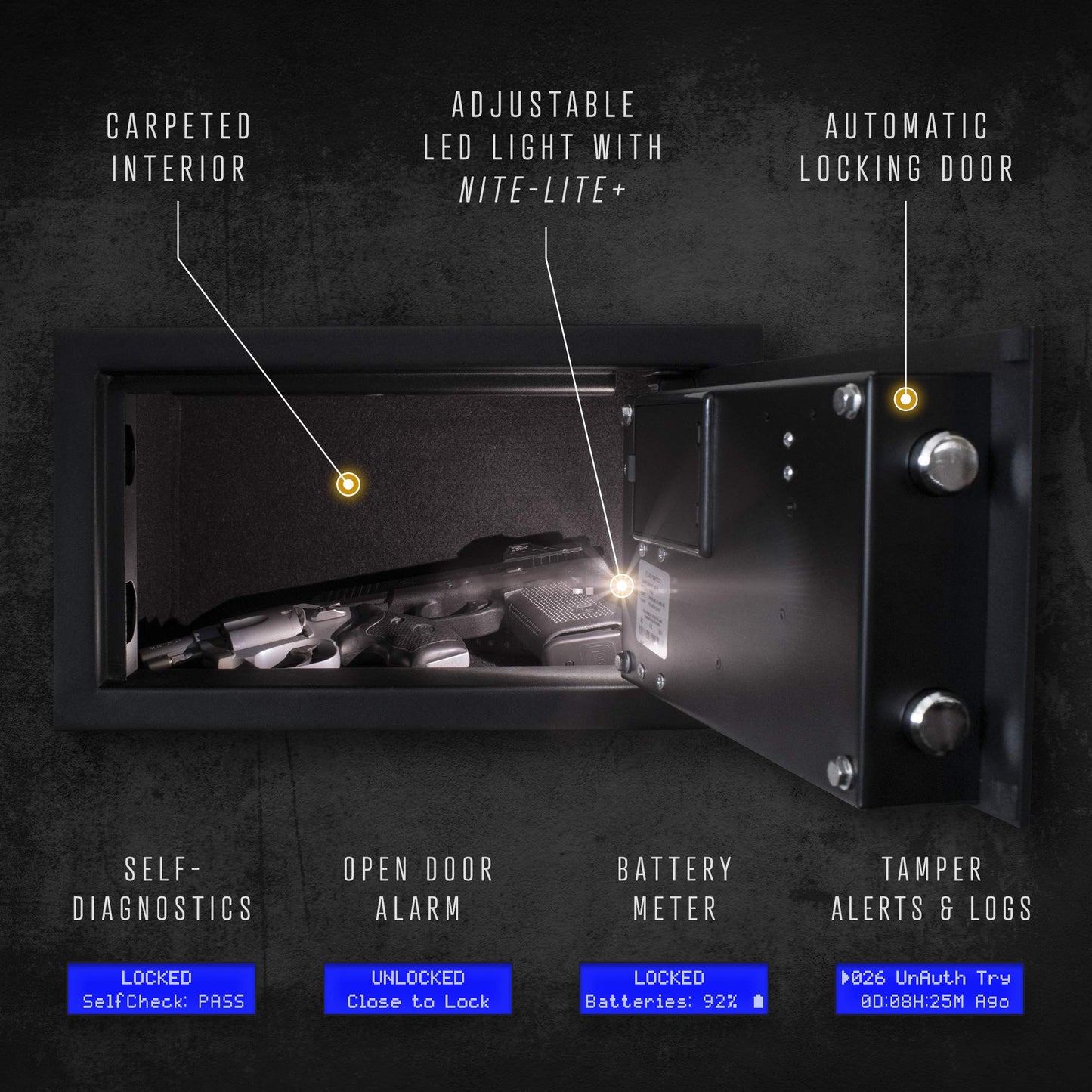Verifi Smart Safe S4800 Biometric Safe with FBI Certified Fingerprint Sensor