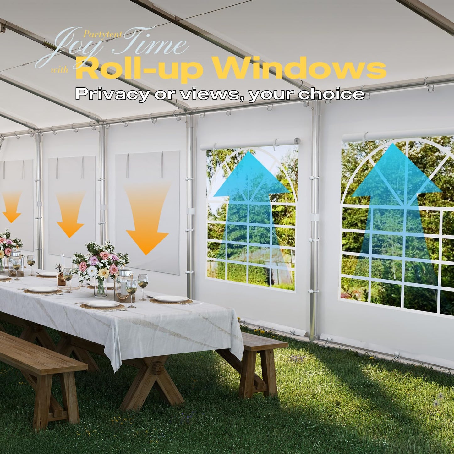 Quictent Premium 20x40 Party Tent Heavy Duty Outdoor Gazebo White Event Shelter Wedding Canopy Tent for Parties Carport BBQ with Removable Sidewall Windows & Storage Bags
