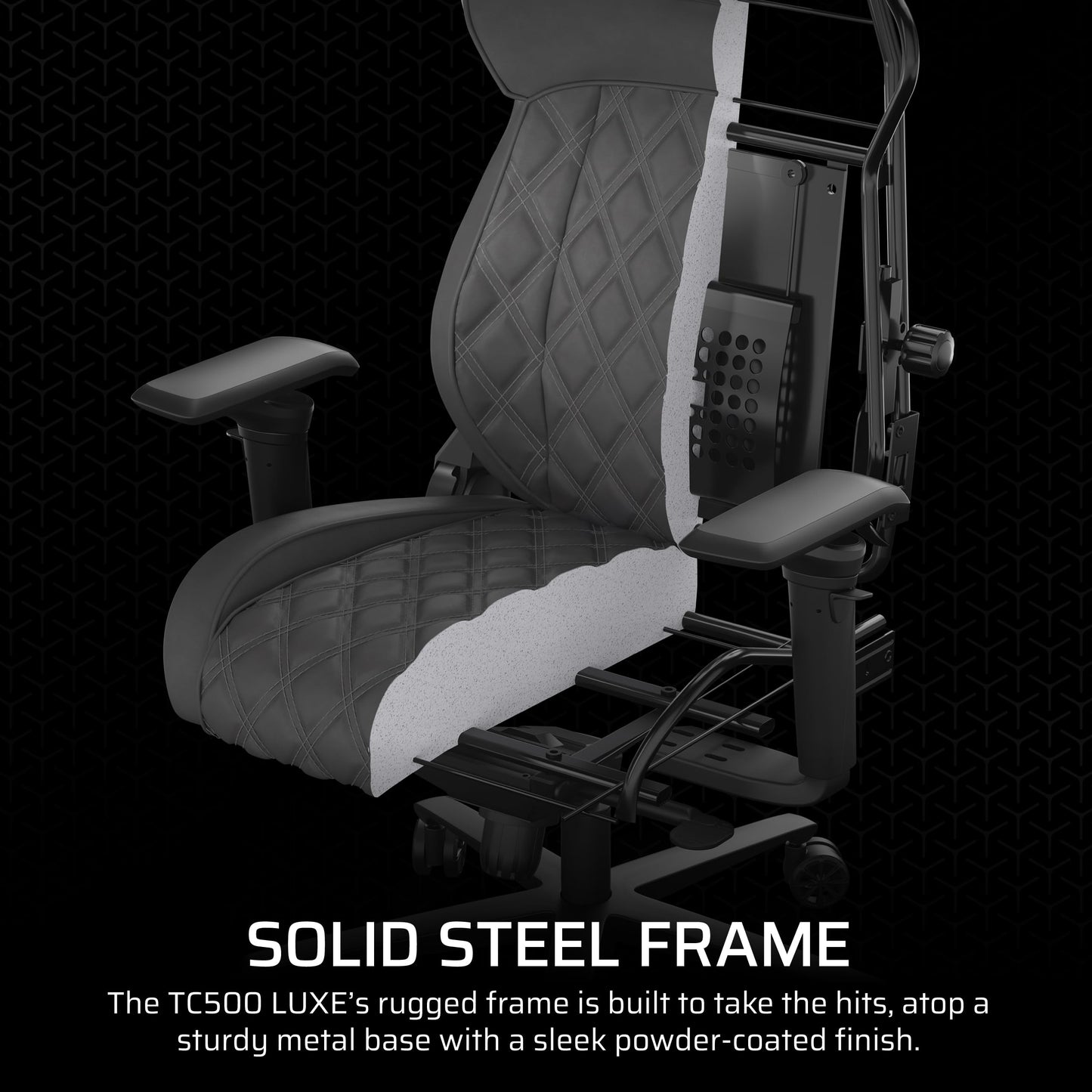 Corsair TC500 Luxe Gaming Chair – Premium Breathable Fabric – Wide Seat – Five-Way Adjustable Armrests – Adjustable Built-in Lumbar Support – 90-135 Degree Recline – Sherwood