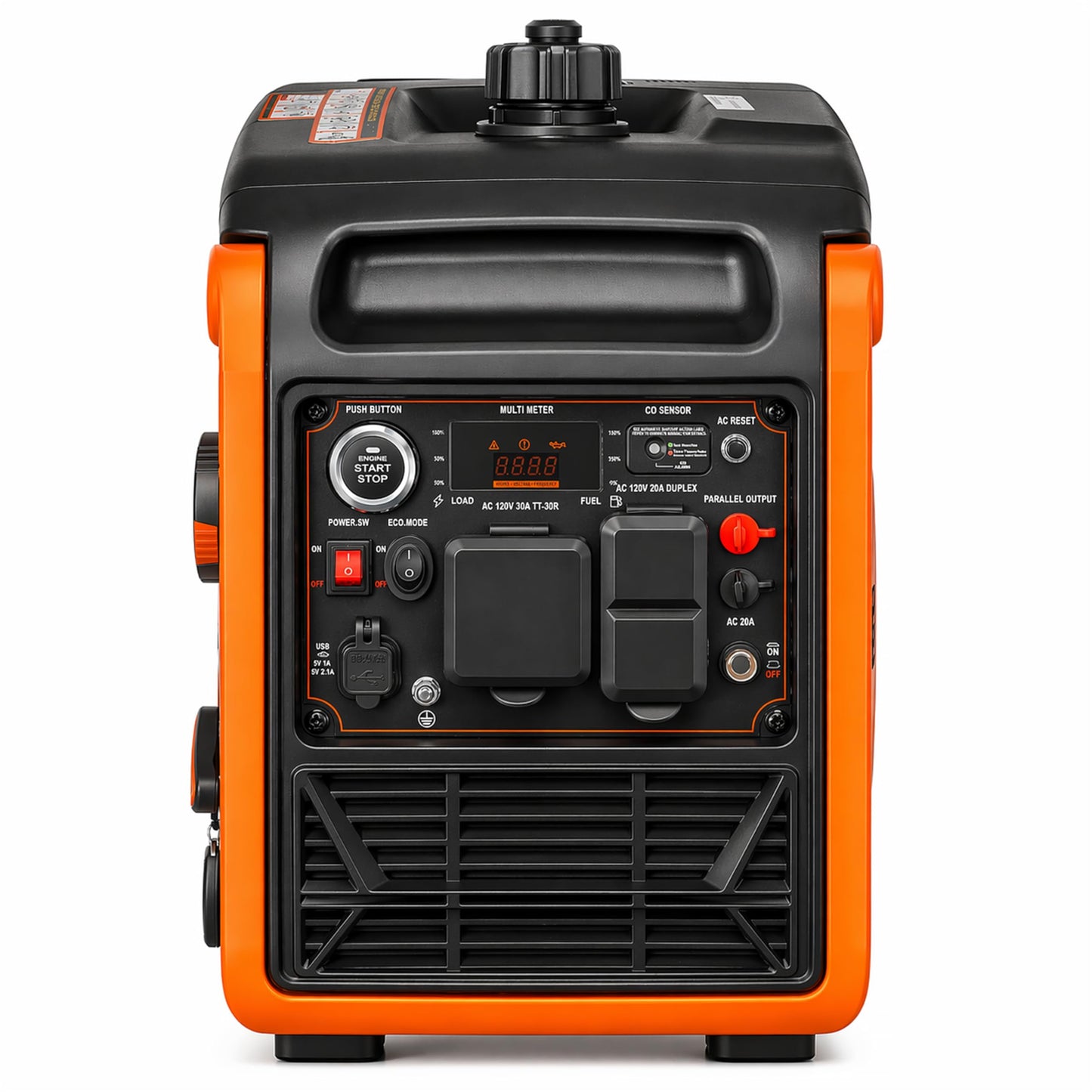 LIFAN 4800W Portable Inverter Generator with Remote Electric Start, Super Quiet Gas Powered Engine, 30A RV Ready Outlet & CO-Minder Sensor, EPA Compliant for Camping, Travel Trailers & Home Backup