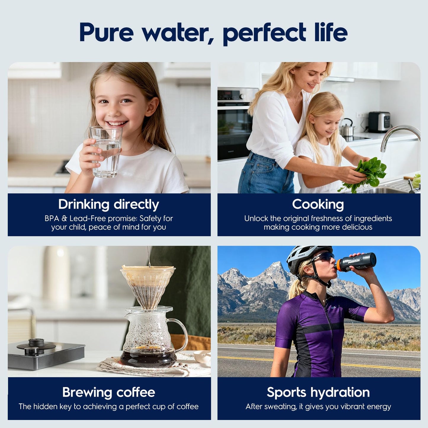 Electrolux PureEssence Series 1000GPD RO Replacement Filter – 0.0001μm Reverse Osmosis Water Filter for Under-Sink Tankless System, Quick-Change Twist-Lock, High-Flow, Up to 36 Months