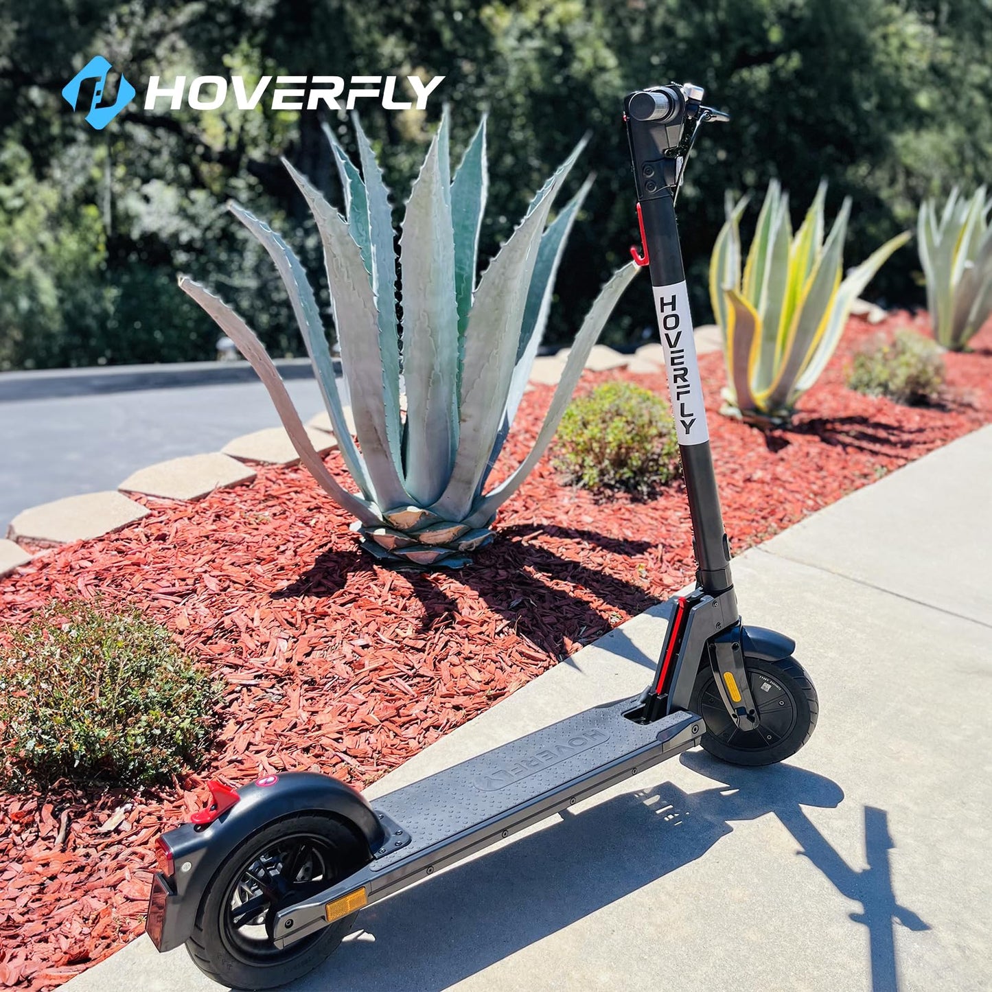Hoverfly GXL MAX Electric Scooter for Adults, Anti-Flat 10'' Tire,Max 18 Mile Range, 15.5Mph Top Speed Powered by 300W Motor,Foldable Commuting EScooter with EABS Disc Brake Big LED Digital Display