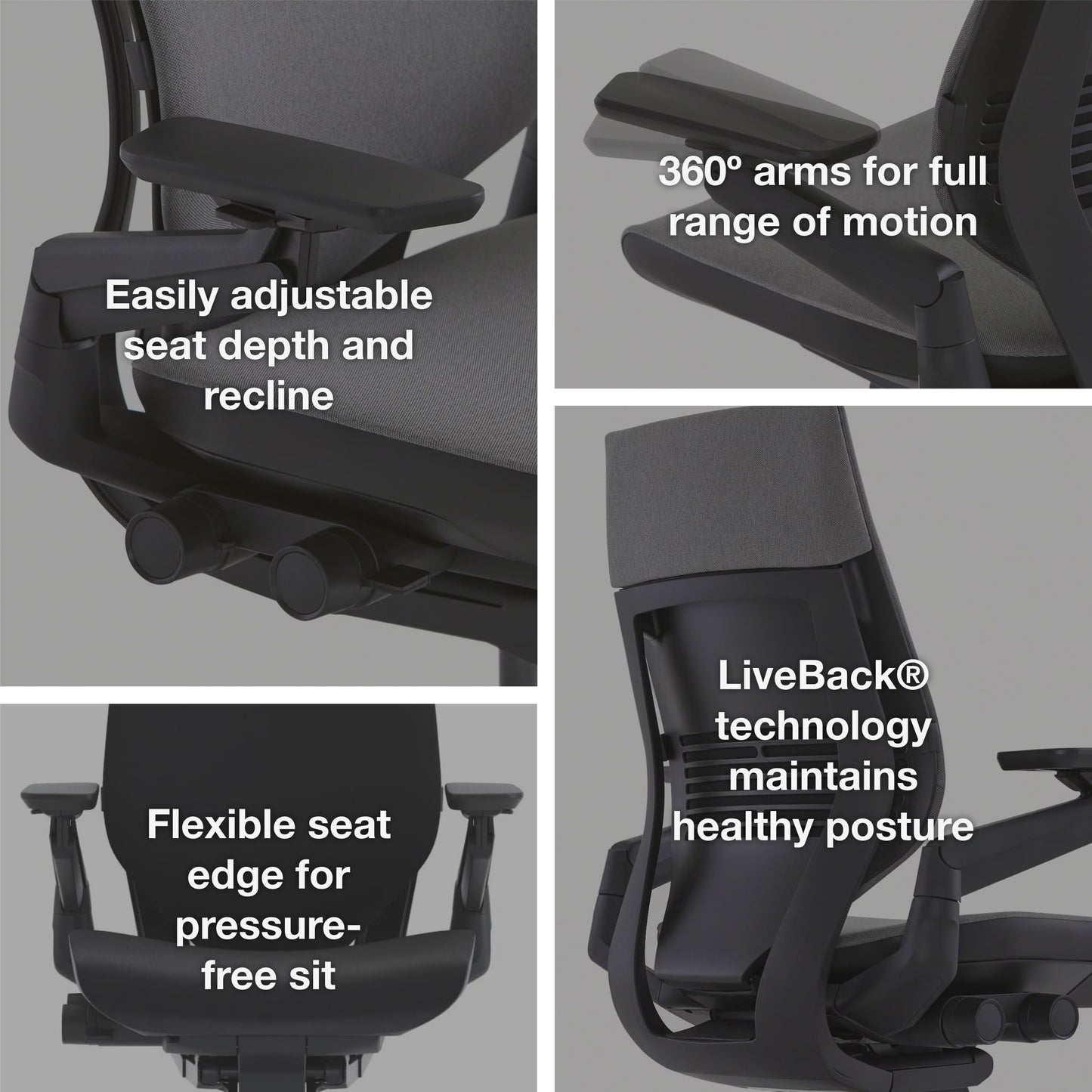 Steelcase Gesture Office Chair - Ergonomic Work Chair with Wheels for Carpet - Comfortable - Intuitive-to-Adjust for Desk - 360-Degree Arms - Coconut Yellow Fabric