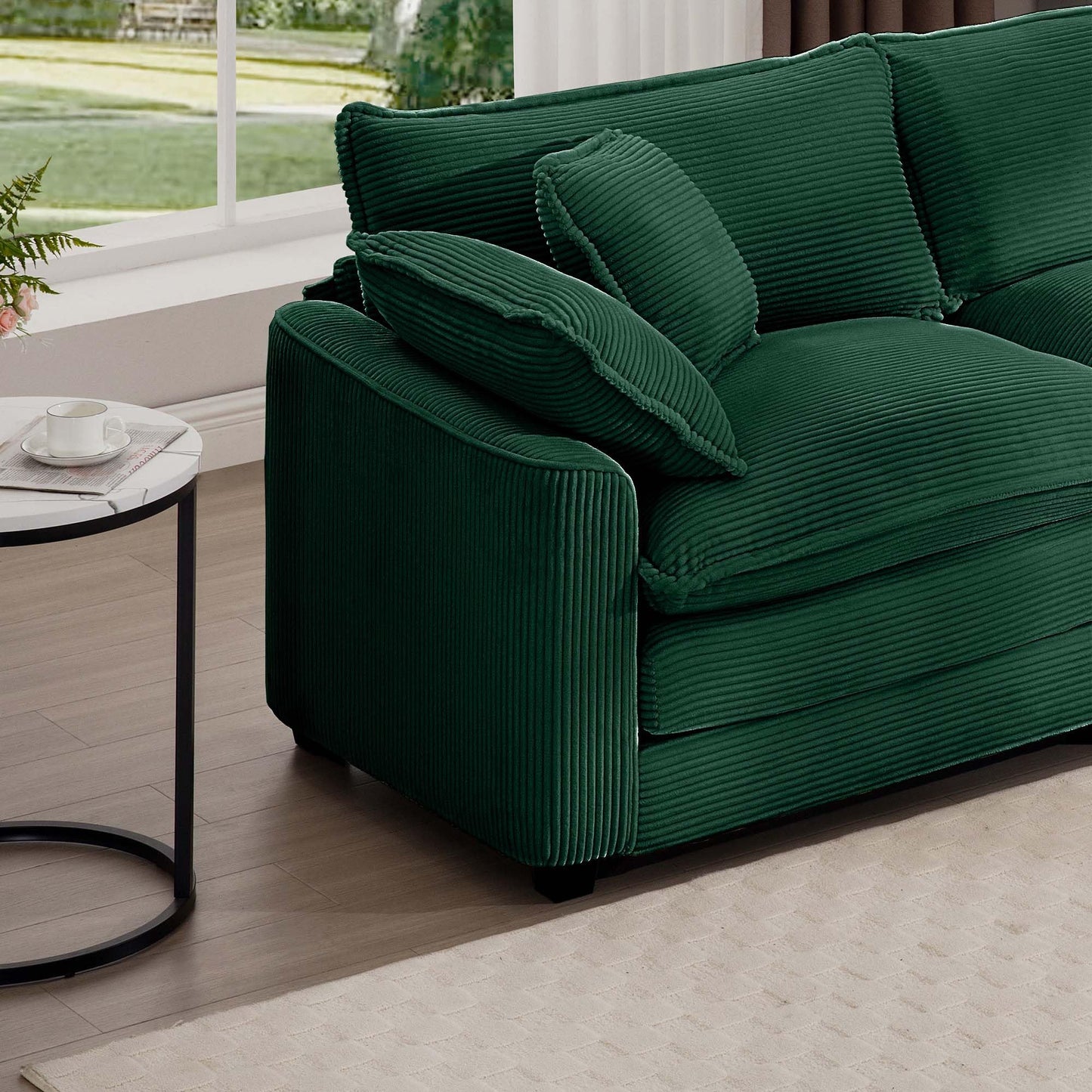 Eafurn 45.25" Oversized Accent Chair, Comfy Chenille Cloud Sofa Chair with Double Layers Seat Cushions, Modern Extra Wide Armchair Reading Chairs for Bedroom, Living Room