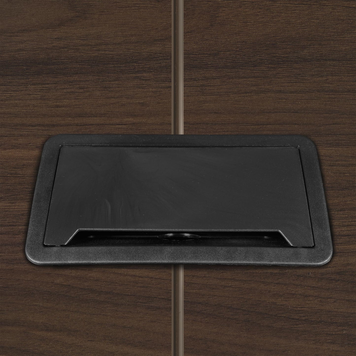 Romig Legacy 10 ft. Racetrack Conference Table with Charging Port- Neo Walnut