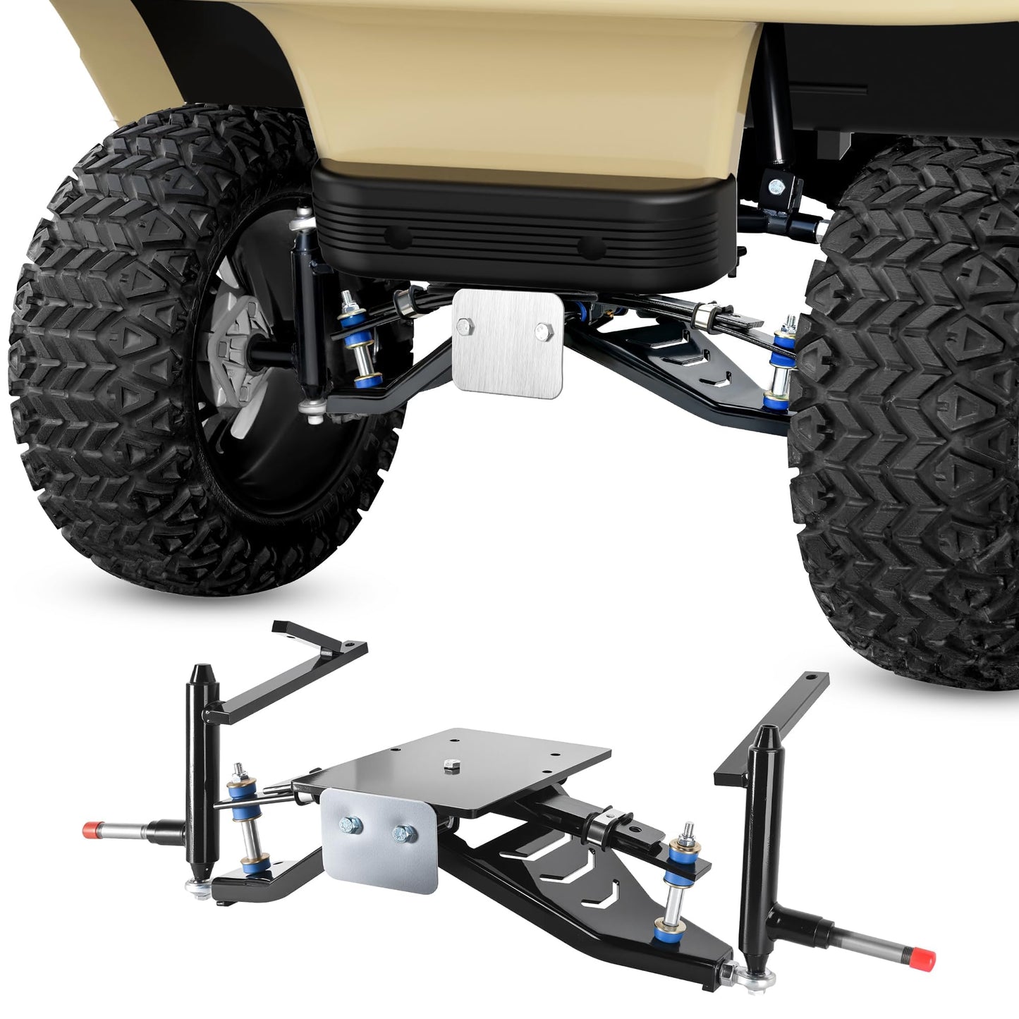 10L0L Golf Cart 6" Double A-Arm Lift Kit for Club Car DS 2003.5-up Electric/Gas Models, Heavy Duty Strength Steel Lift Kit