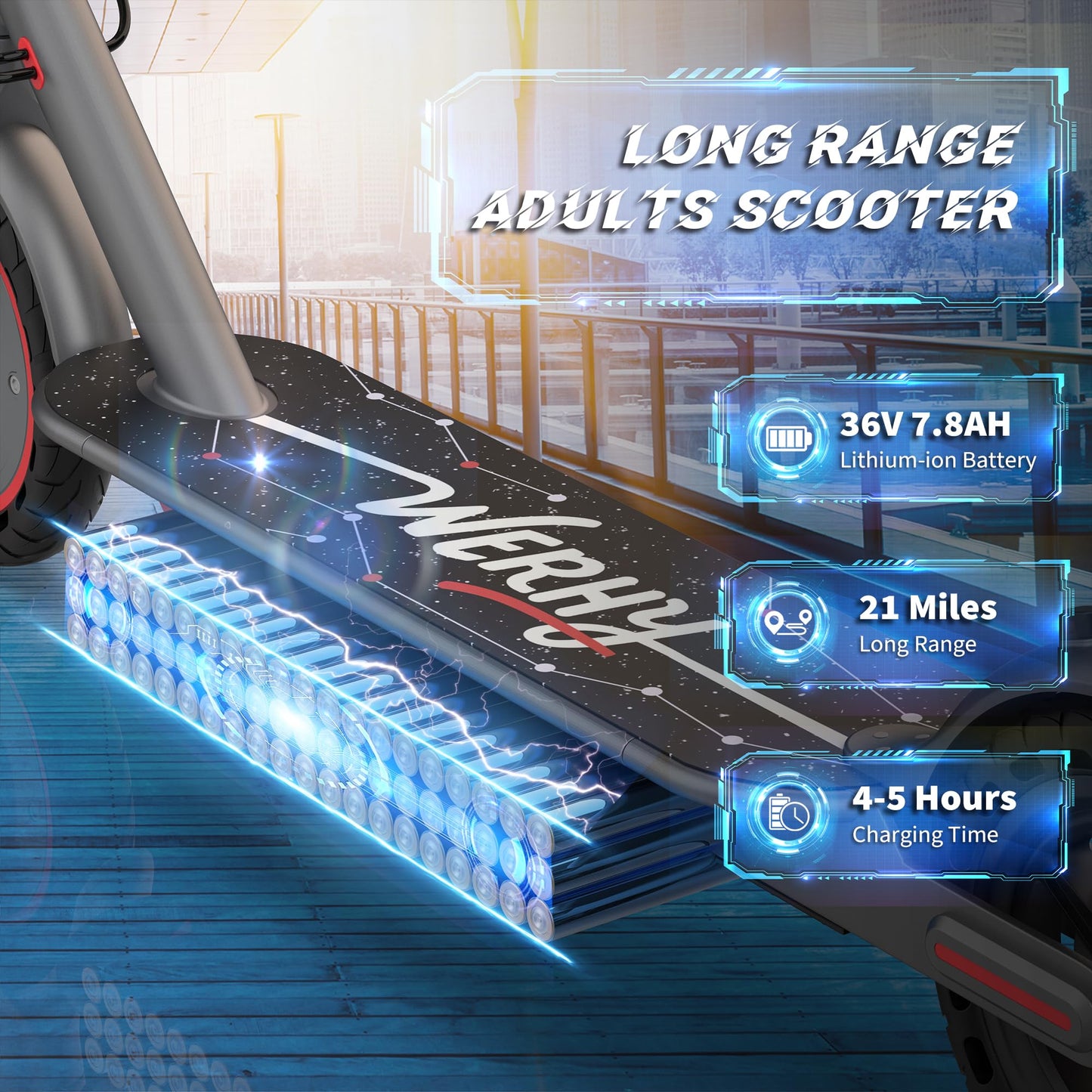 Electric Scooter, 500/350W Motor & 10"/8.5" Solid Tires, Up to 22/19 MPH & 25/15 Miles Rang, Foldable Commuter E Scooter for Adults & Teens with Dual Brake System, APP