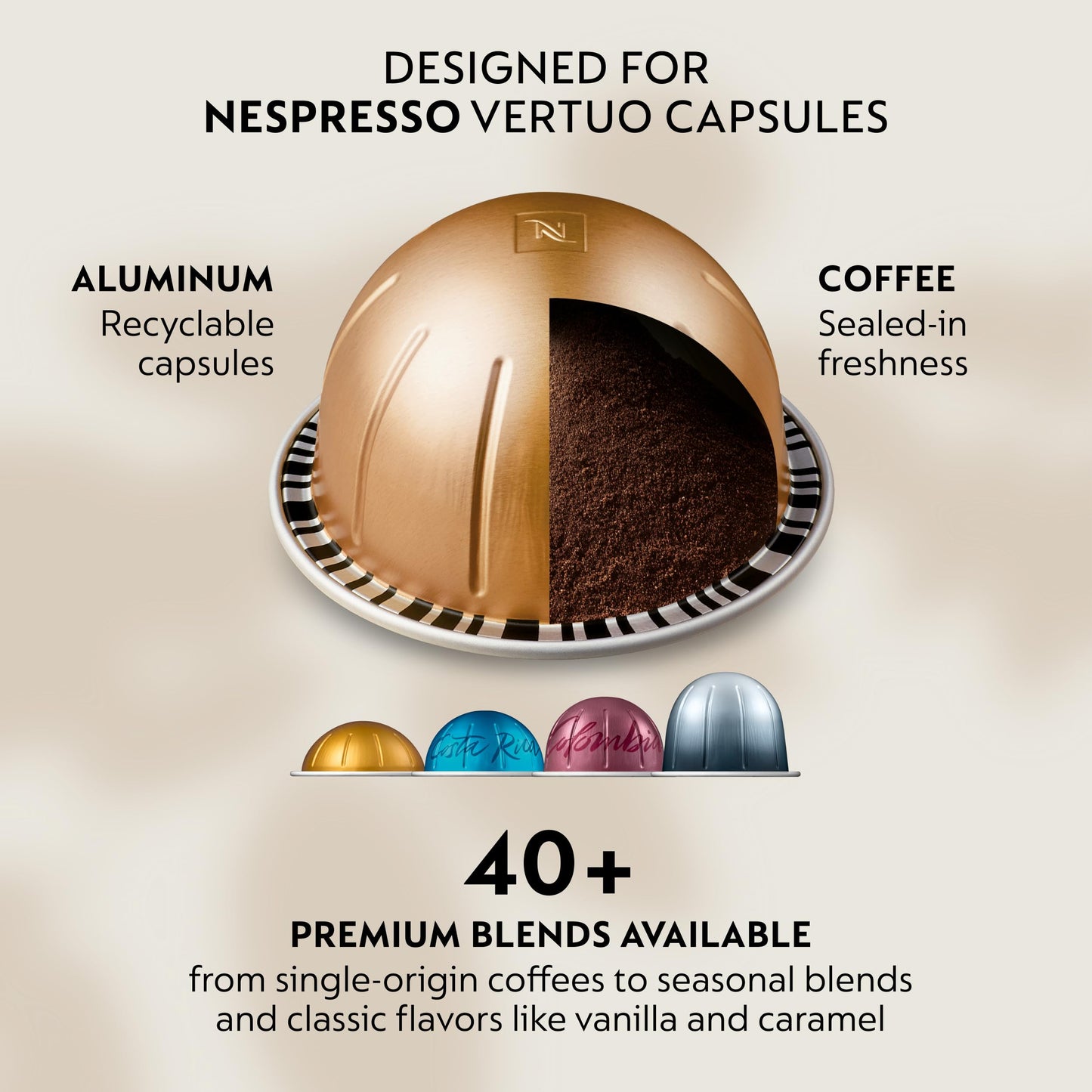 Nespresso Vertuo Up Coffee and Espresso Maker by DeLonghi, Graphite