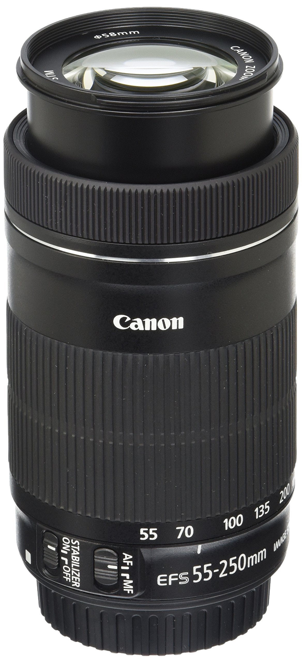 Canon EF-S 55-250mm F4-5.6 is STM Telephoto Lens, Black