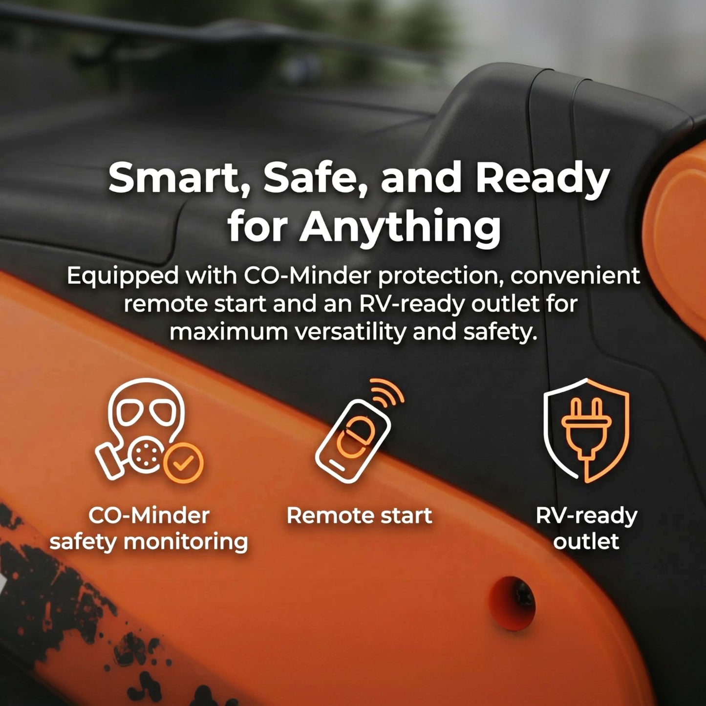LIFAN LF6800iE 6900W Peak Gas Inverter Generator, Remote Start, 120V/240V 23A Twist Lock Outlet, CO Sensor, 312cc Engine for Home Backup & RV, EPA Certified (Non-CARB/Not for Sale in CA)