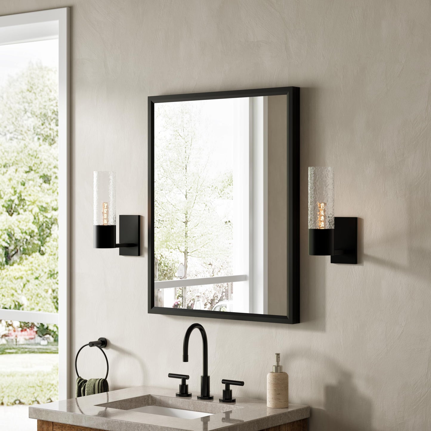 24"x30" Medicine Cabinet Mirror with Large Capacity,Black Metal Mirror Cabinet and Iron Medicine Cabinet for Bathroom,Recessed(22.85"x28.85") or Surface Wall-Mounted(24"x30") Bathroom Vanity Mirror
