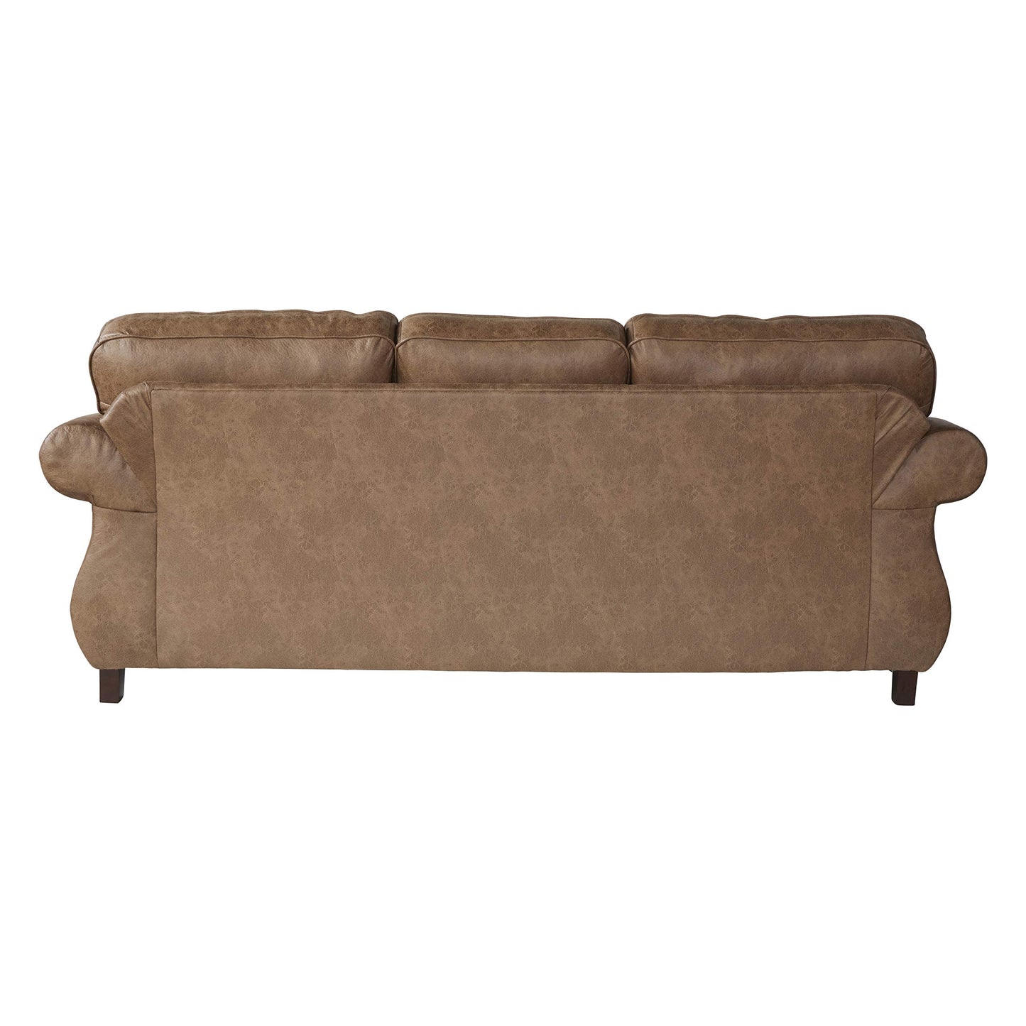 Roundhill Furniture Leinster Fabric Upholstered Nailhead 3-Piece Livingroom Set, Sofa, Loveseat, and Chair Set in Jetson Ginger