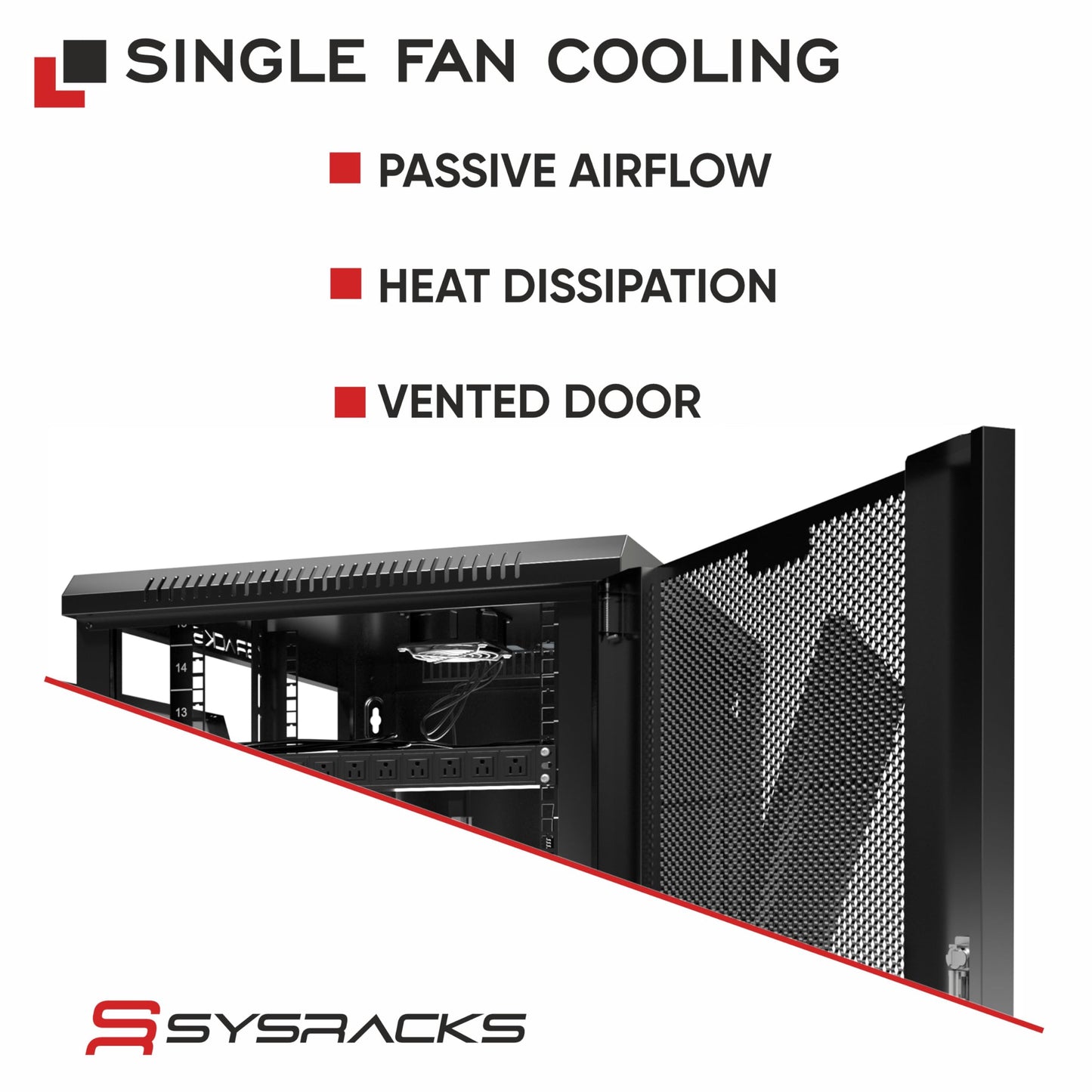 22U Wall Mount Server Rack Cabinet 24” Deep, 19” Network Enclosure for Home Lab with Fan, PDU, 2 Shelves, Casters & Feet, Locking Mesh Door