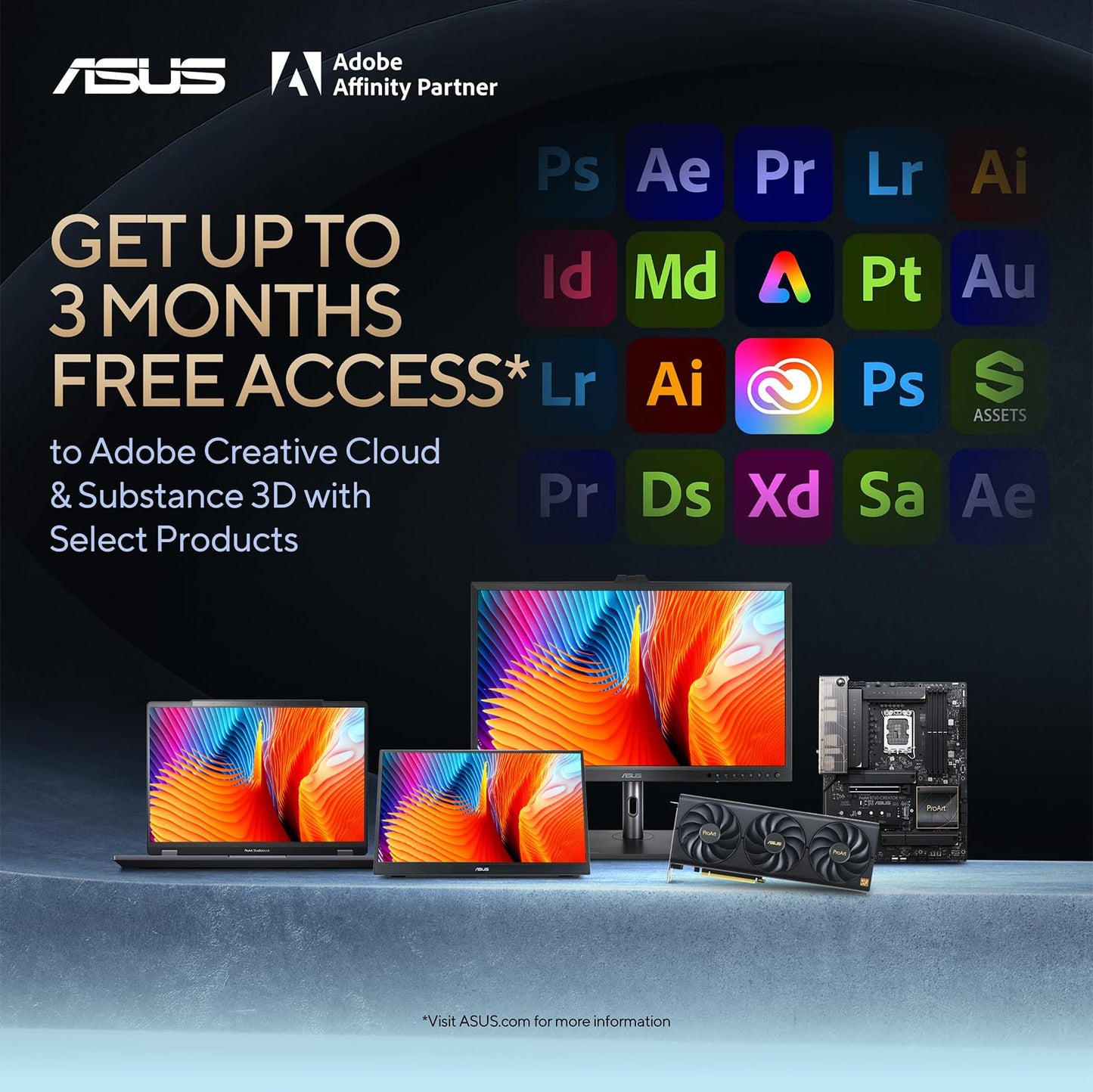 ASUS ProArt 27" QHD Monitor, 1440P IPS Display, 100% sRGB|Rec. 709, Delta E < 2 Color Accuracy, Calman Verified, DP HDMI Mini DP DVI USB Hub, Ergonomic Tilt Swivel Pivot Height Adjustable Stand