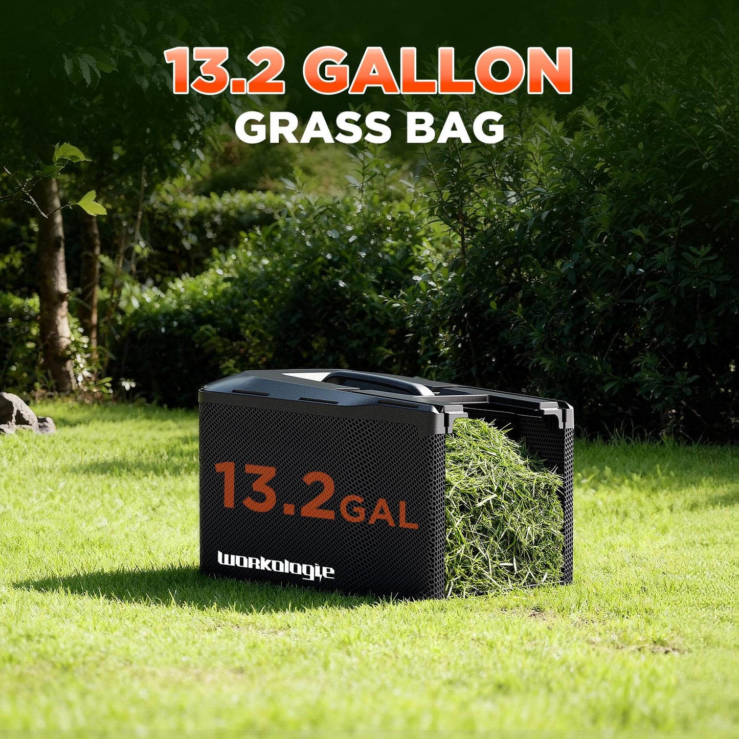 18 Inch Electric Lawn Mower, 2×20V Brushless Mower with 6-Position Height Adjustment, Cordless Push Lawn Mower, 2×5.0Ah Batteries & Charger Included