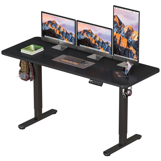 BIZUM Electric Standing Desk 63 x 24 Inch Computer Desk-Gaming Desk Black Home Office Desks Height Adjustable Memory Stand Up Computer Workstation