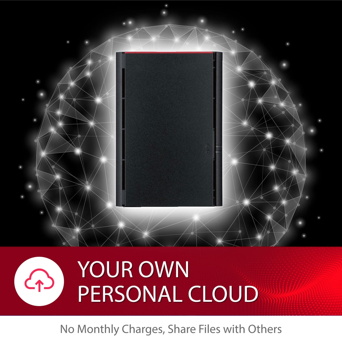 BUFFALO LinkStation SoHo 220 2-Bay Personal Cloud Office NAS 8TB (2x4TB) with Hard Drives Included