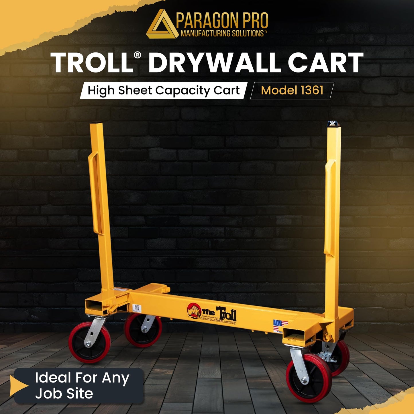 TROLL® Model 1361 Drywall CART 4000 LBS