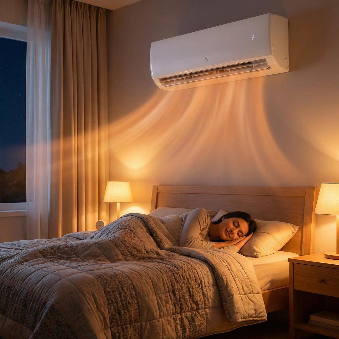 9,000 BTU Mini Split AC/Heating System, Mini Split Air Conditioners, 19 SEER2, Quiet Operation, 115V WIFI Enabled Energy Efficient Mini Split Unit, Installation Kits for Rooms Up to 450 Sq.ft