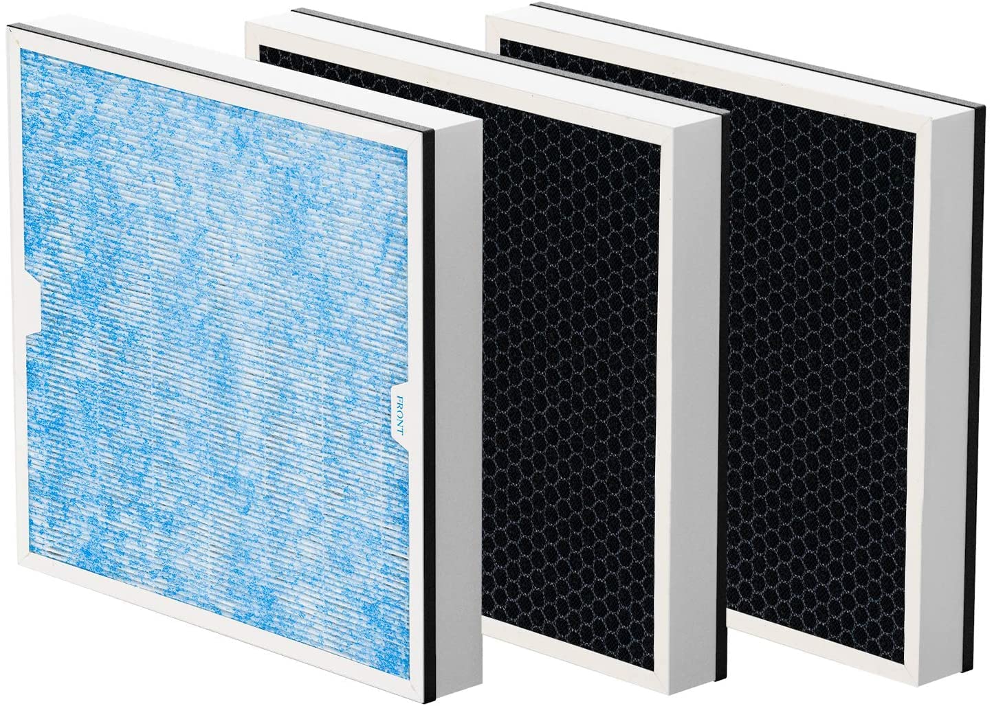 Abestorm 2-in-1 /HEPA/Activated Carbon Filter Replacement Set for Filteair HEPA S1 S2 S3 / Filteair HEPA V1 V2 V3 Air Scrubber (3Pack)