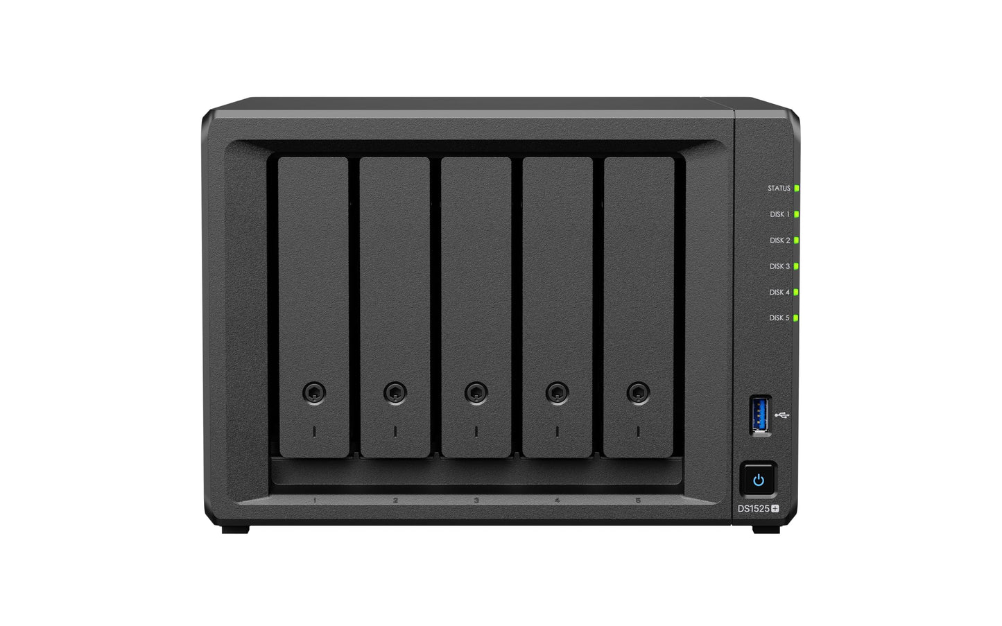 Synology DS1525+ Video Editing & Production Server - Scale to 300TB, 10GbE Ready & Multi-User Workflows (5-Bay Diskless NAS)
