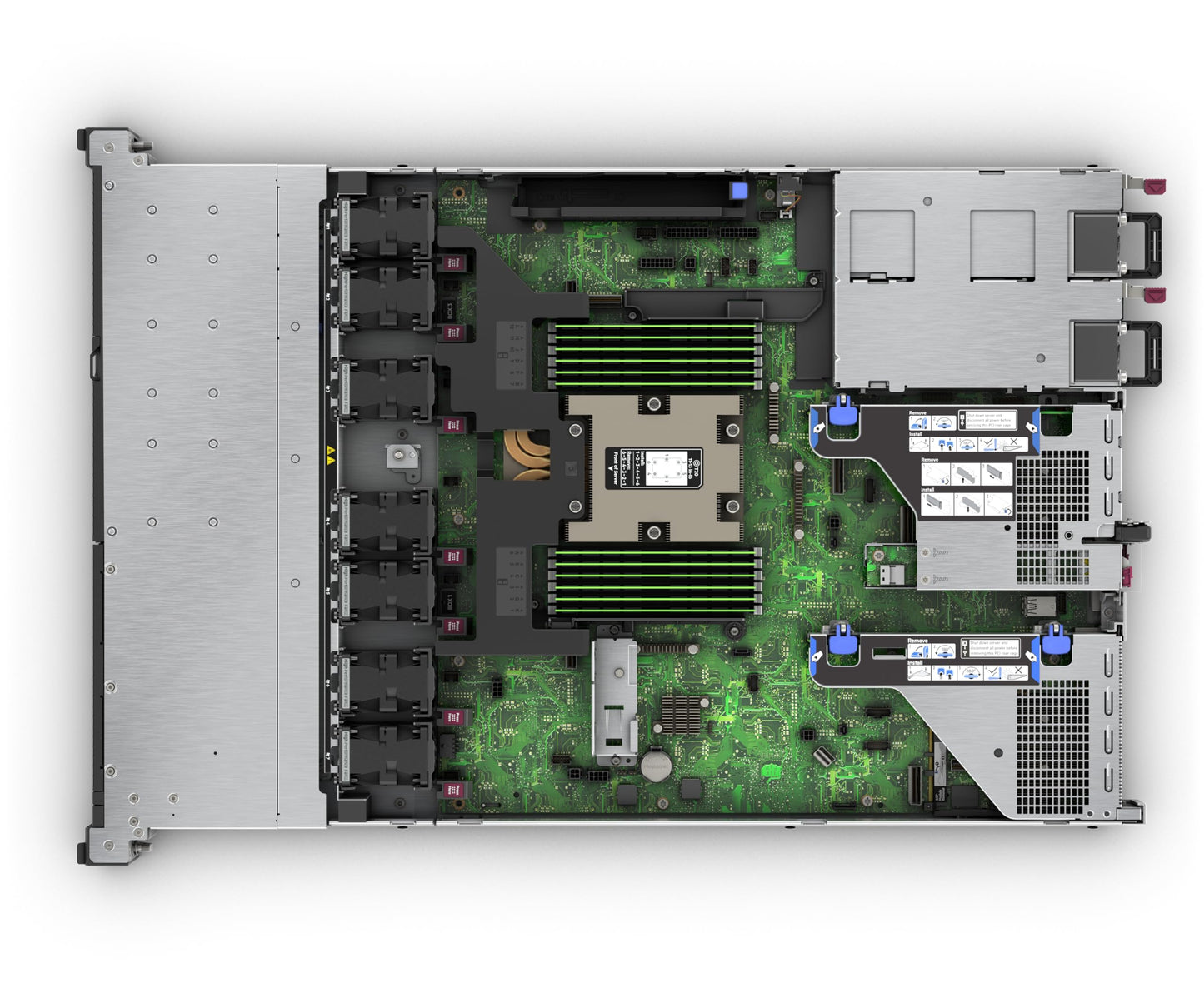 Hewlett Packard Enterprise ProLiant DL325 Gen11 Rack Server w/one AMD EPYC 9124 Processor, 3.0GHz 16c 64GB‑R 8SFF MR408i‑o 2x480GB SATA SSD 2x500W RPS (HPE Smart Choice P77246-005)
