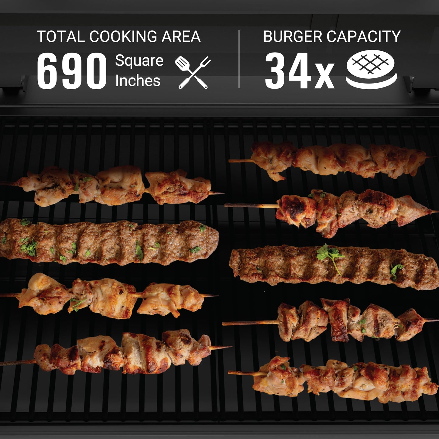 Coleman Cookout 700 Pellet Grill with 690-Sq. In. Total Cooking Surface, 2-Wheel Cart and Shelf Storage in Black, Durable Pellet Smoker Grill for Grilling, Roasting, Baking, Roasting, and Smoking