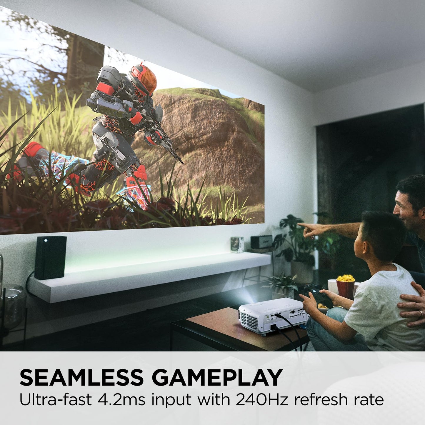 ViewSonic PX700HDH 3700 Lumens 1080p Projector, High Brightness and Supercolor Technology for Smooth Home Entertainment, 1.1x Optical Zoom, and Vertical Keystone for Flexible Setup, and Dual HDMI