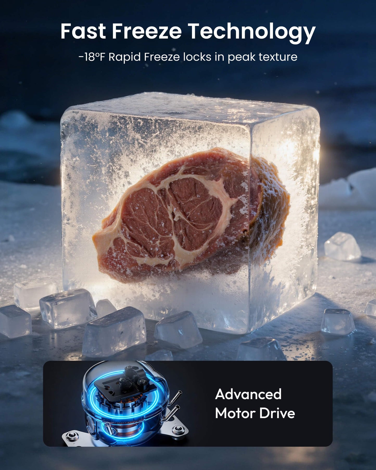 ICEVIVAL Upright Freezer, 11.0 Cu. Ft, Commercial Certified, Convertible 4-in-1 Refrigerator/Freezer with Frost-Free, Garage Ready, Digital Control, Freestanding for Home, Kitchen, Basement