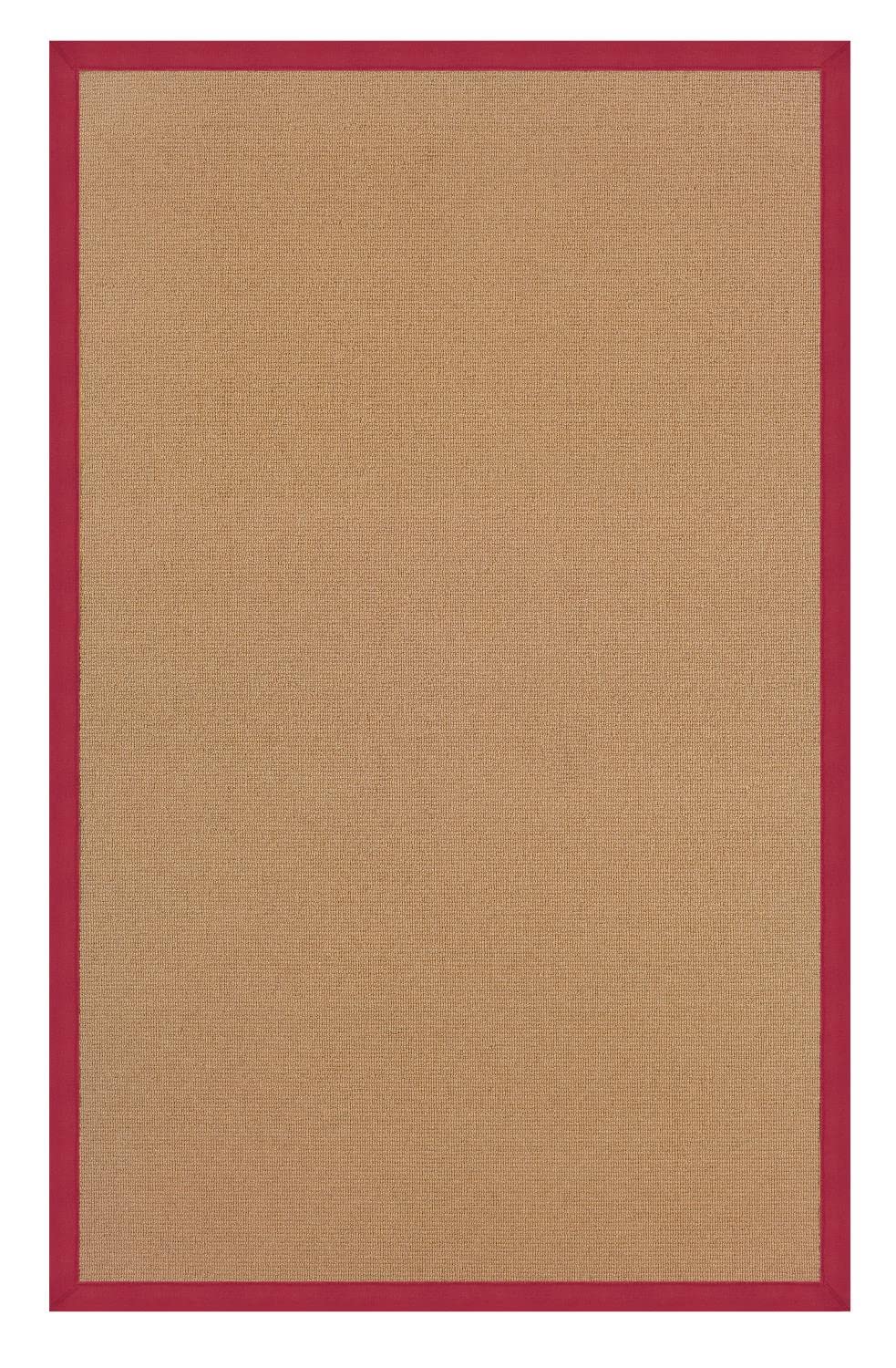 Linon Athena Collection Rug, 100% Wool, 2.6 x 8 ft, Red, Model RUG-AT030328