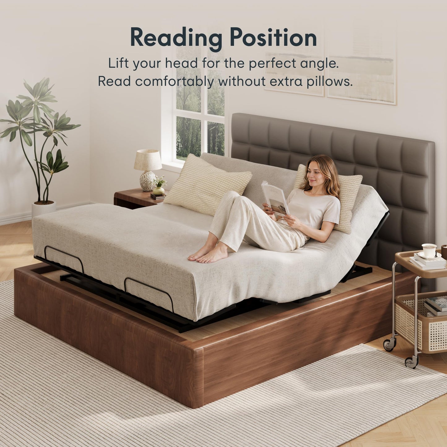 FLEXISPOT King Size Adjustable Bed Frame Base with Bio Anti-Pinch Technology, Zero Clearance, Independent Head & Foot Incline, Zero Gravity, Wireless Remote, Easy Assemble, 5-Year Warranty, 750 lbs.