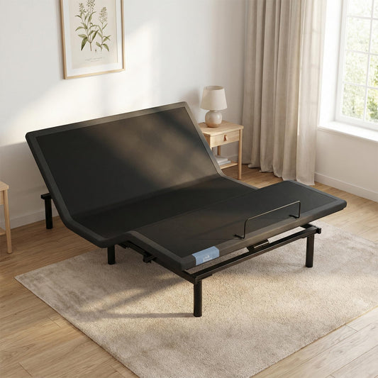 Adjustable Bed Frame King, Head & Foot Incline with Wireless Remote, Zero Gravity & Anti-Snore Modes, Adjustable Height Bed Base, Back Pain Relief, Post-Surgery Recover, Relieve Acid Reflux